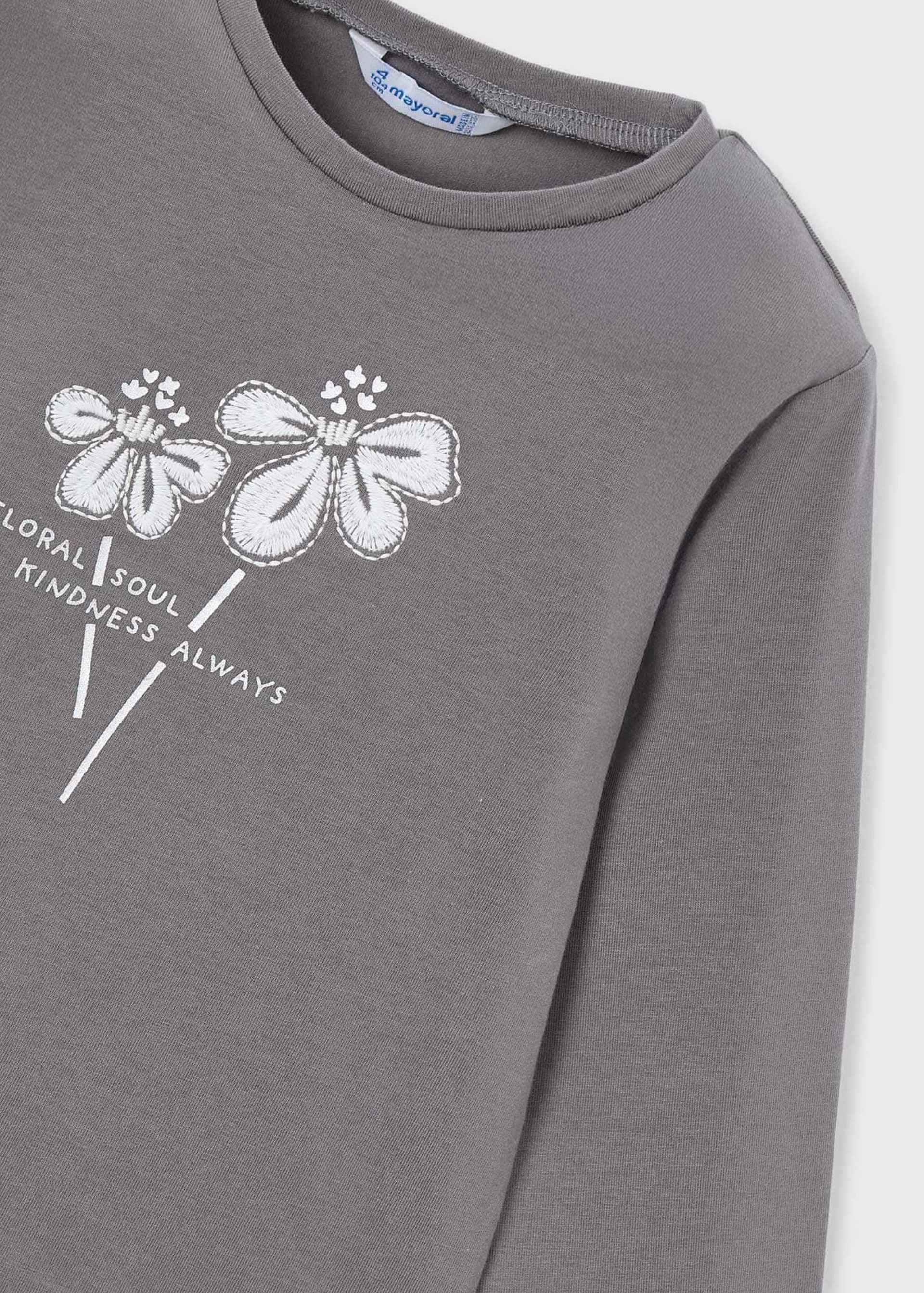 Camiseta básica flor niña Camiseta básica flor niña