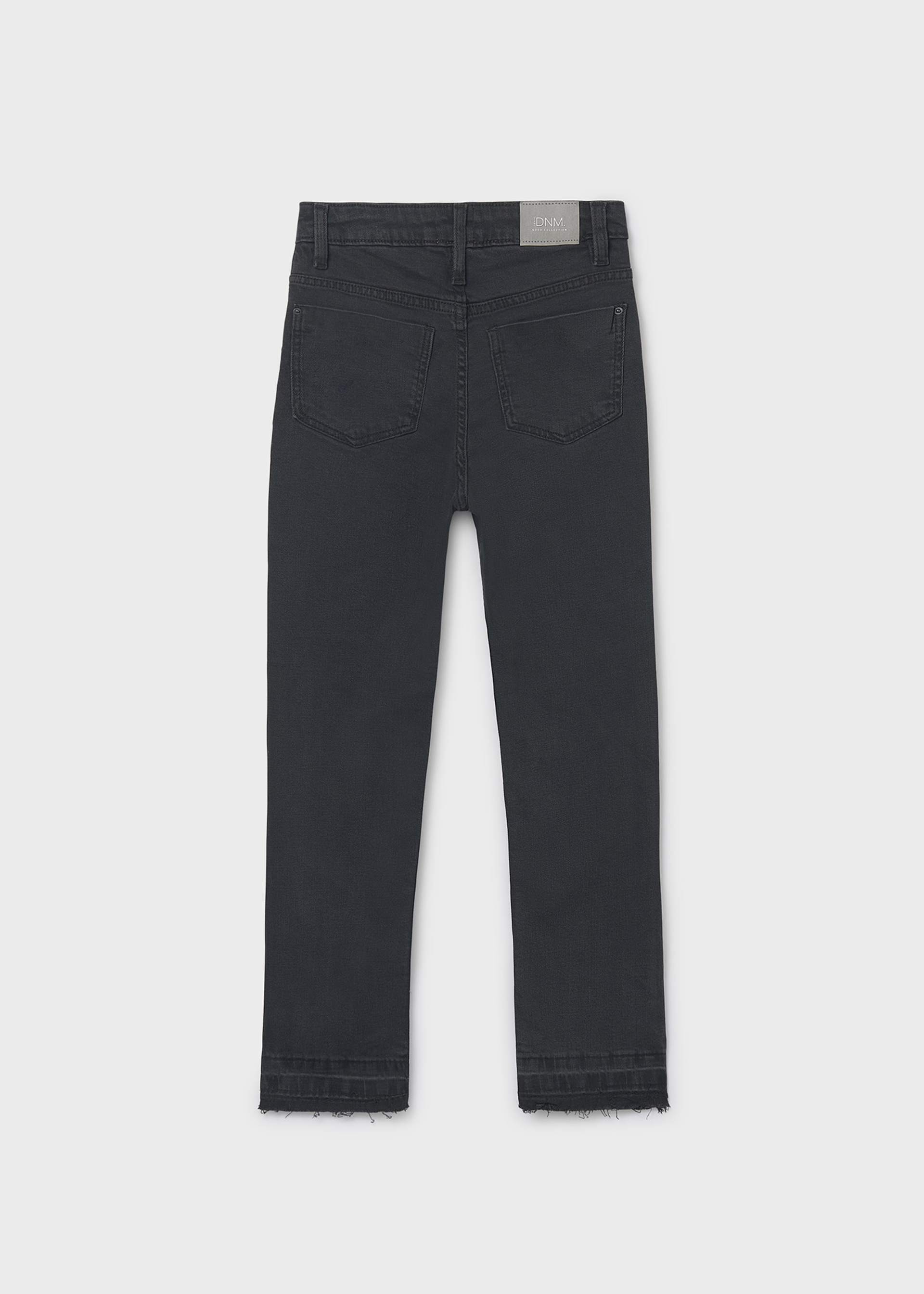 Pantalon évasé en denim basique fille