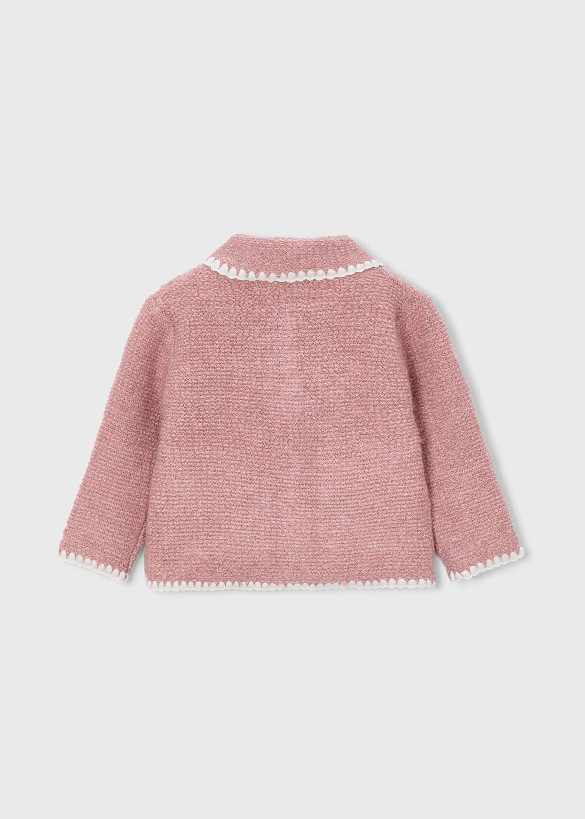 Jacheta tricot bucle fetita