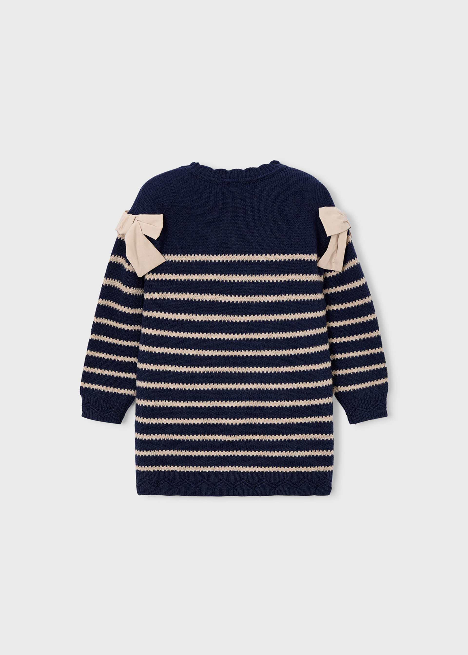 Kleid gestreift Schleifen Mädchen