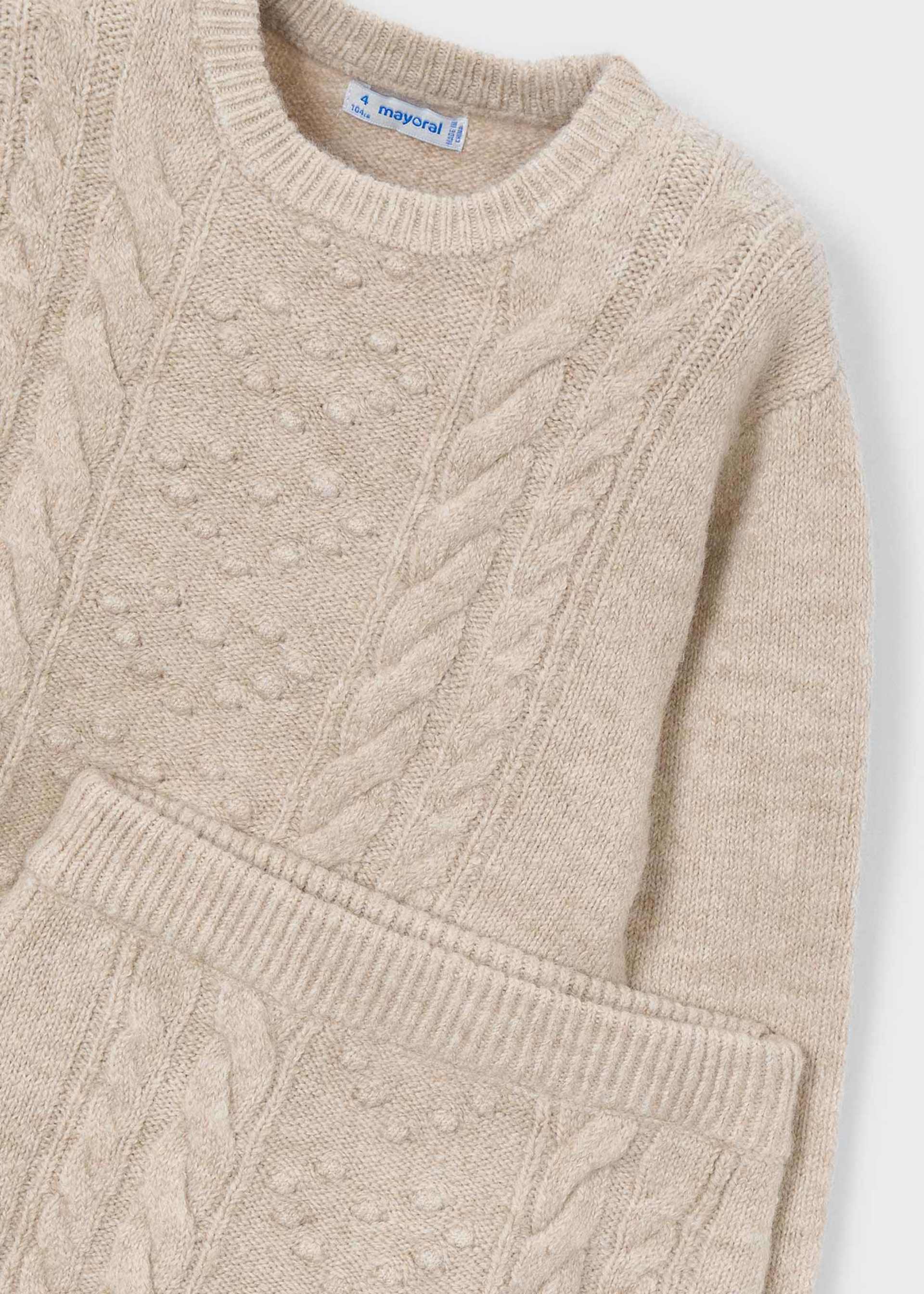 Set Rock und Pullover Achtermuster Mädchen