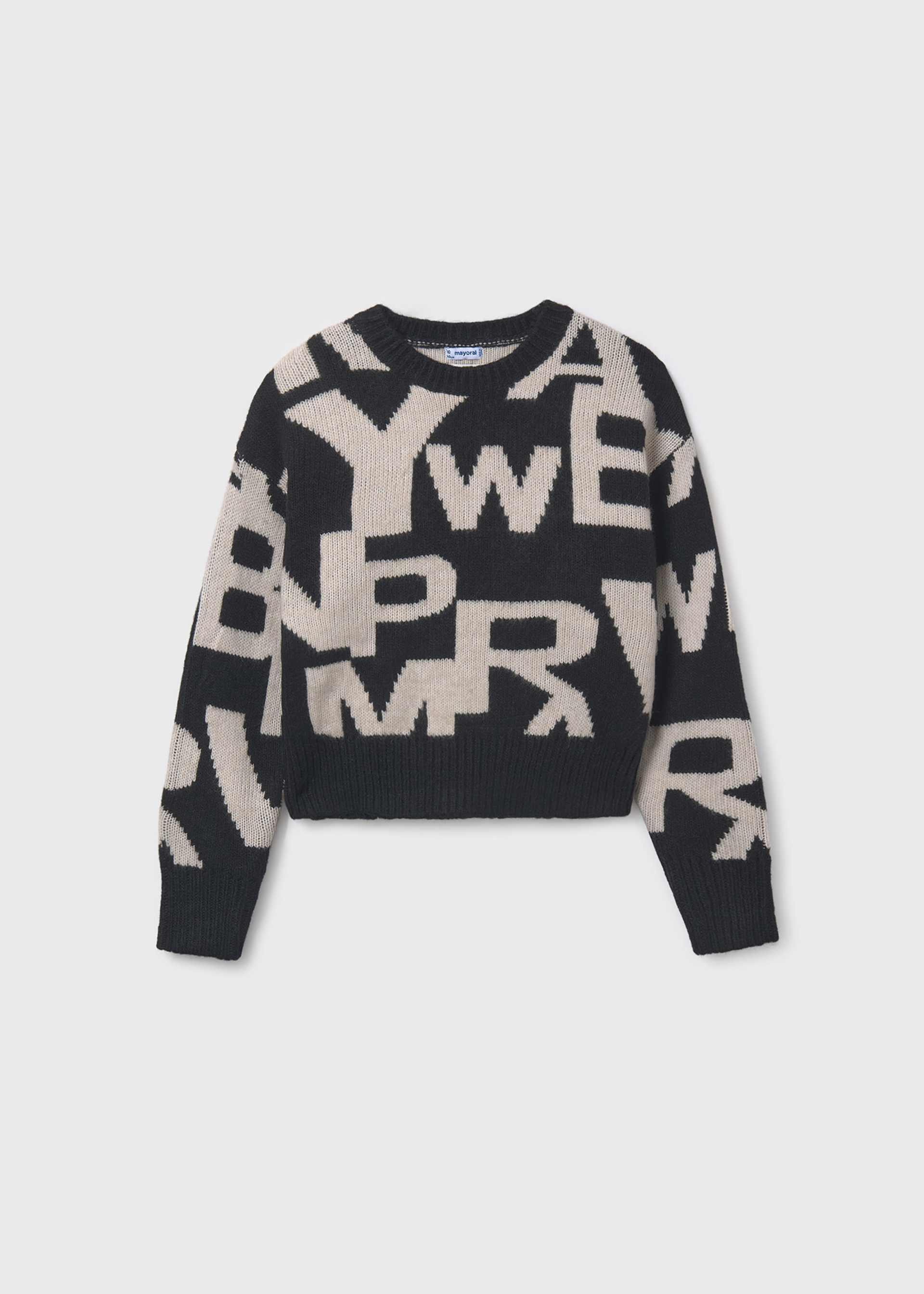 Maglione jacquard ragazza