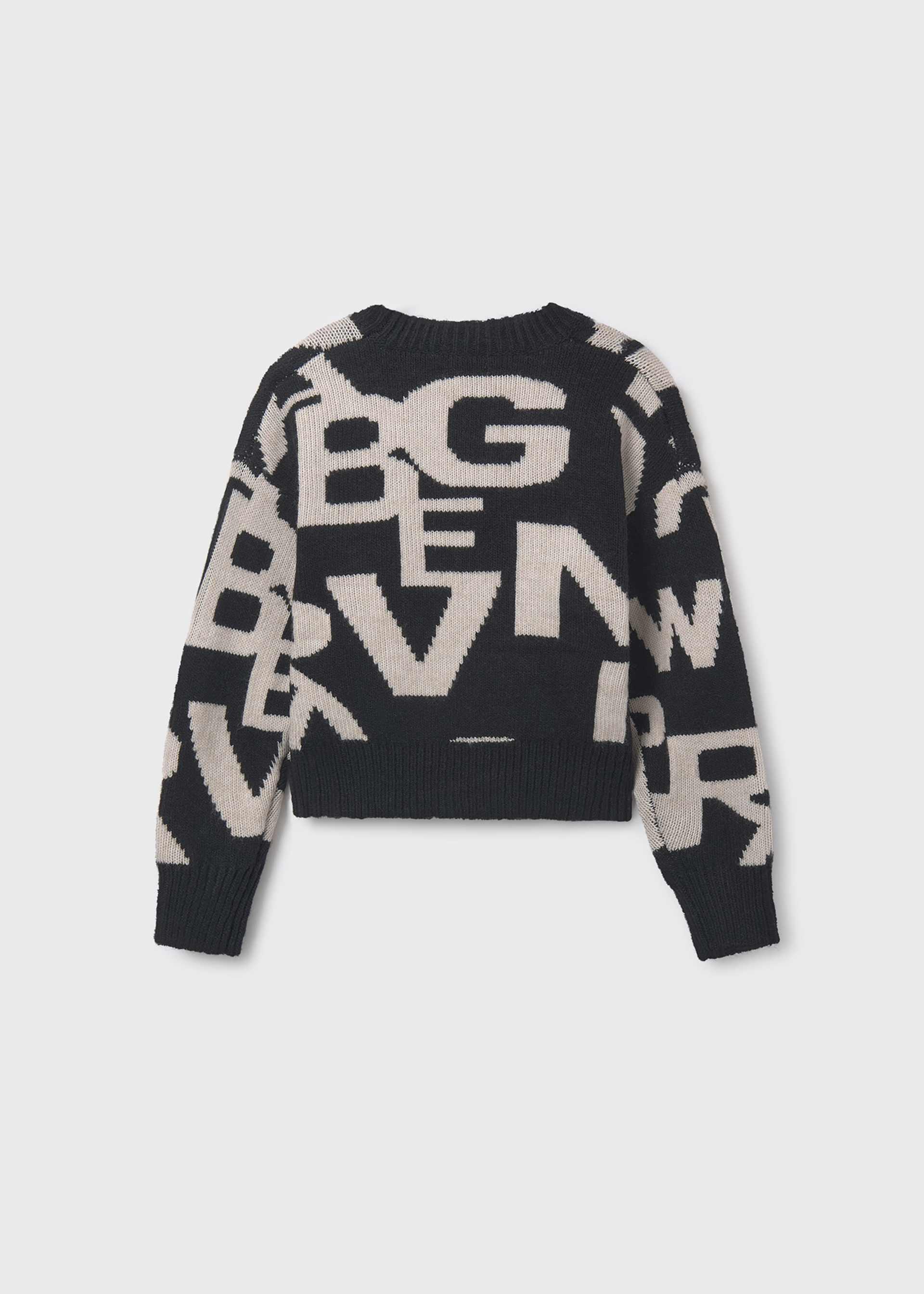 Girl Jacquard Knit Sweater