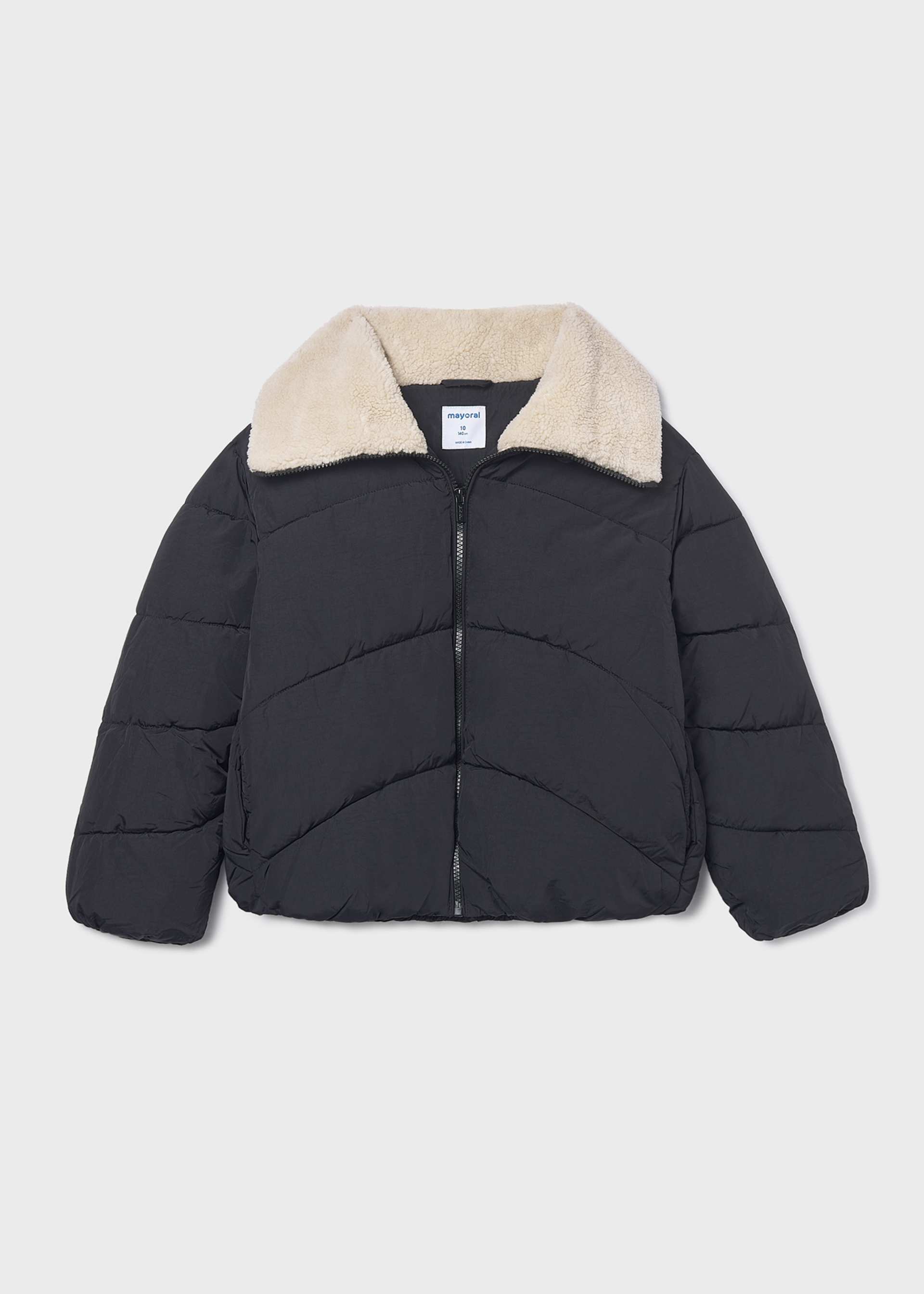 Manteau col mouton fille