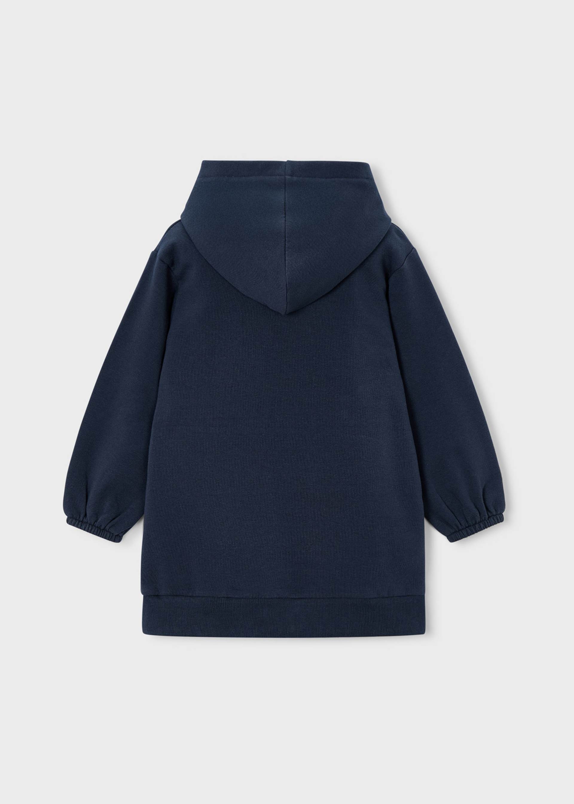 Robe en molleton à capuche fille