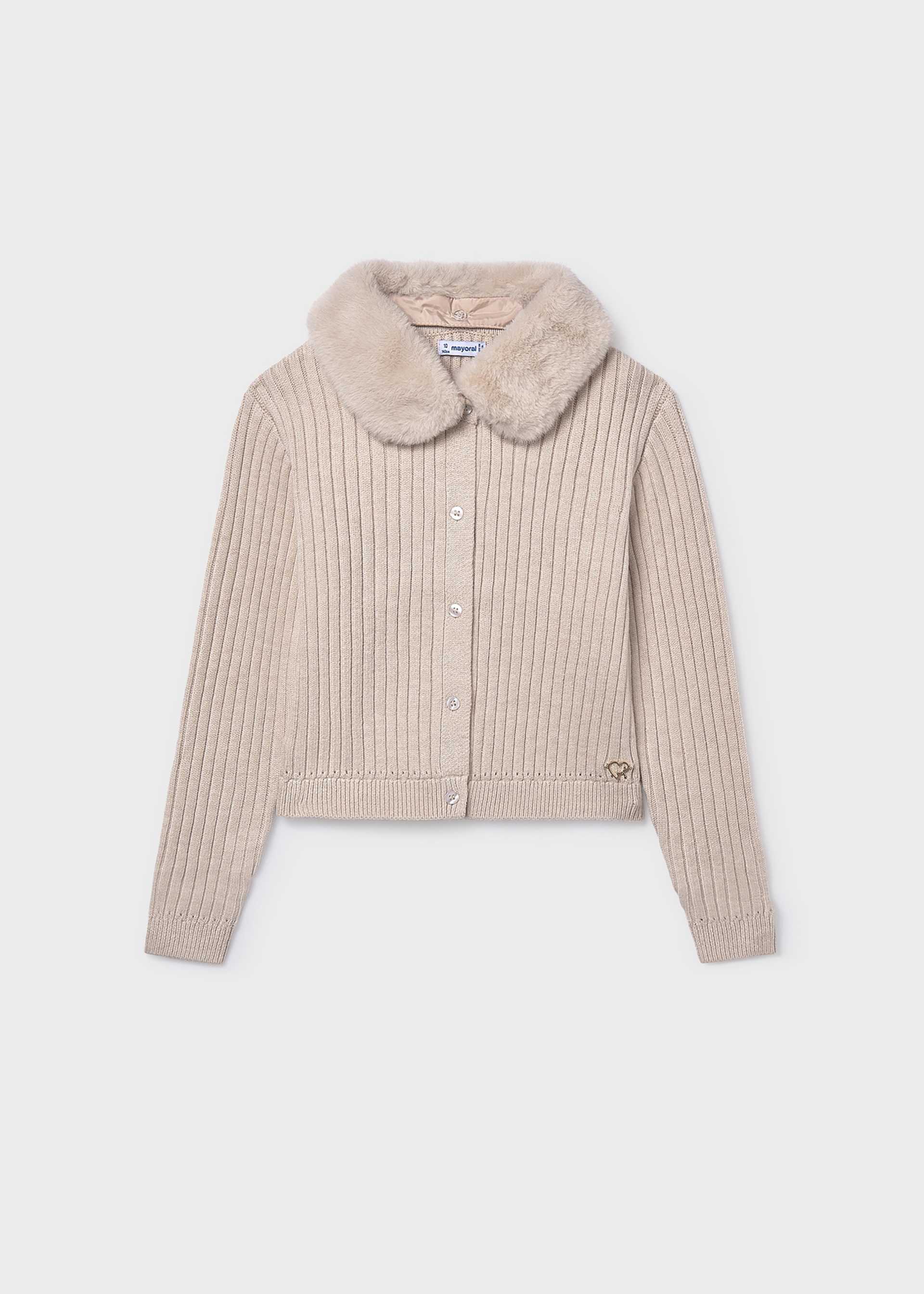 Rebeca tricot cuello pelo chica