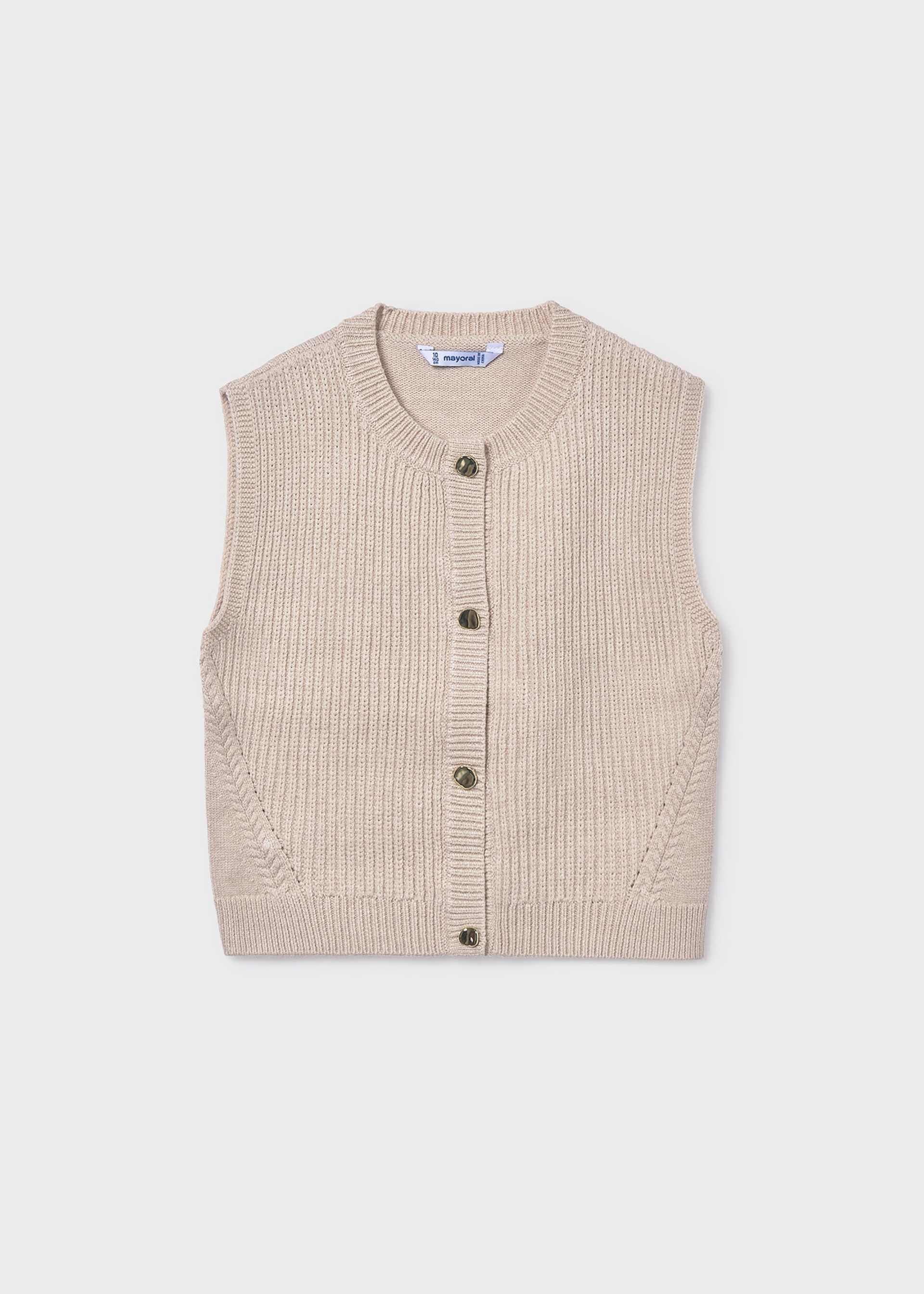 Gilet bottoni ragazza