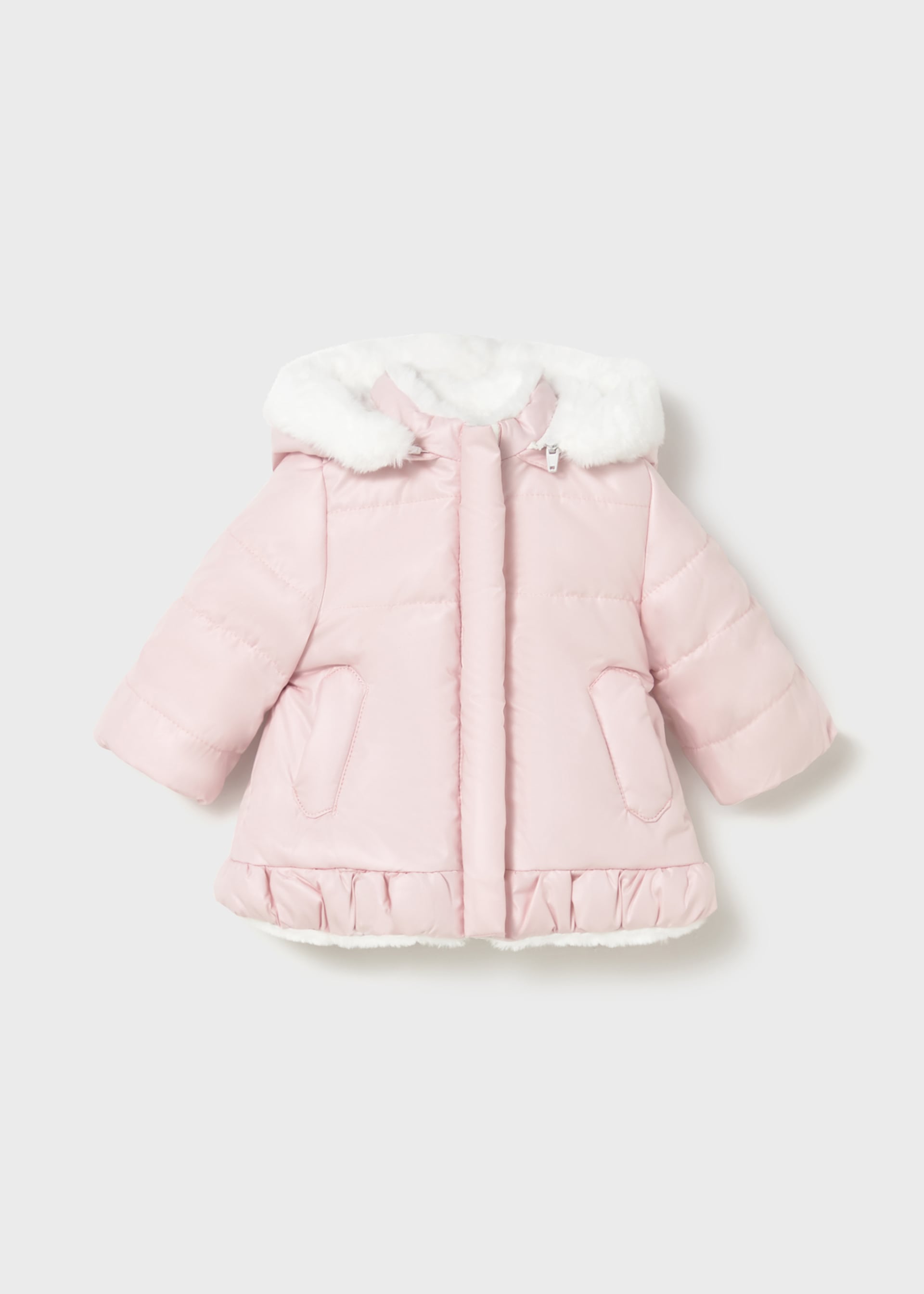Newborn Girl Reversible Coat