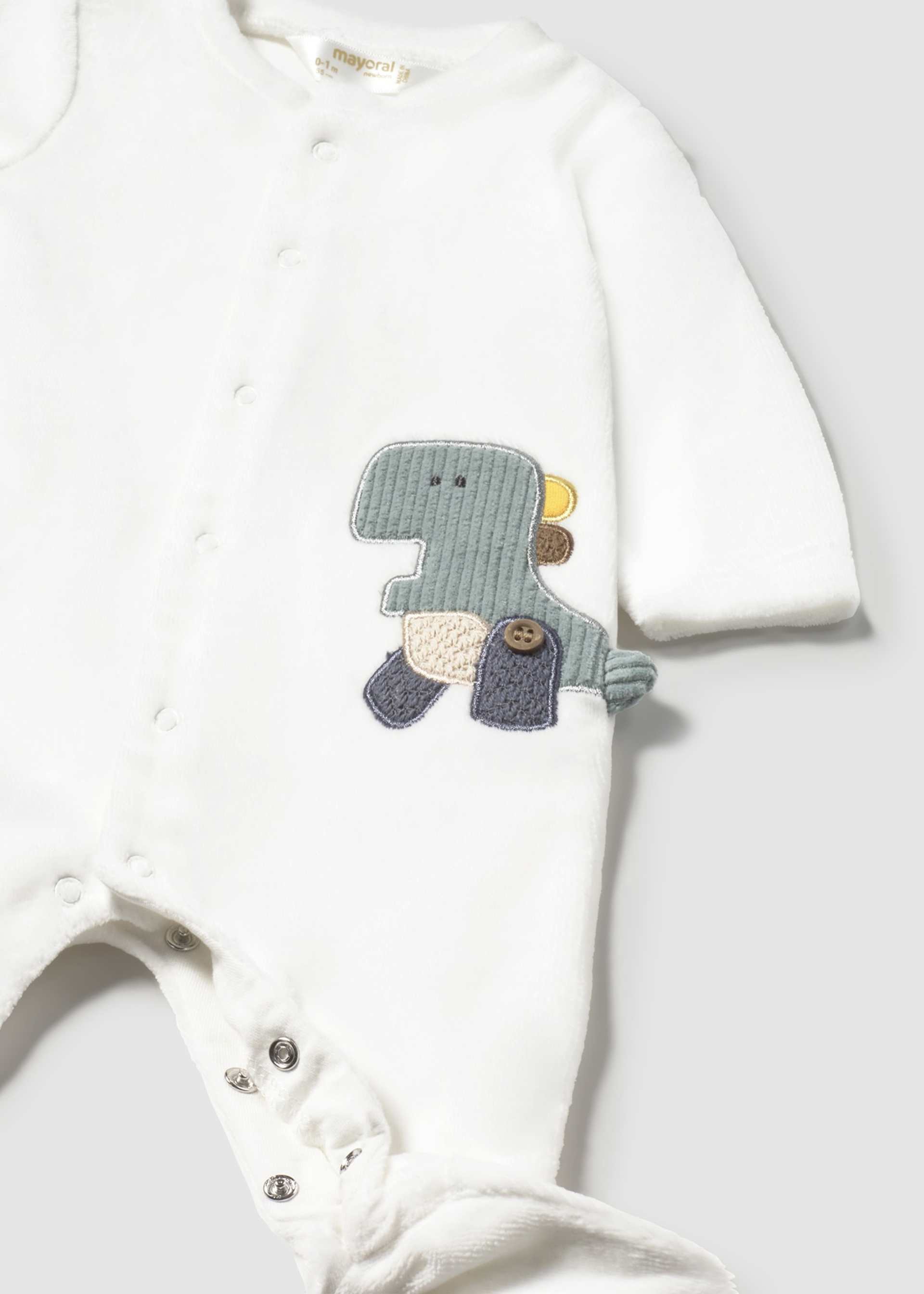 Pack 2 babygrows aveludados recém nascido