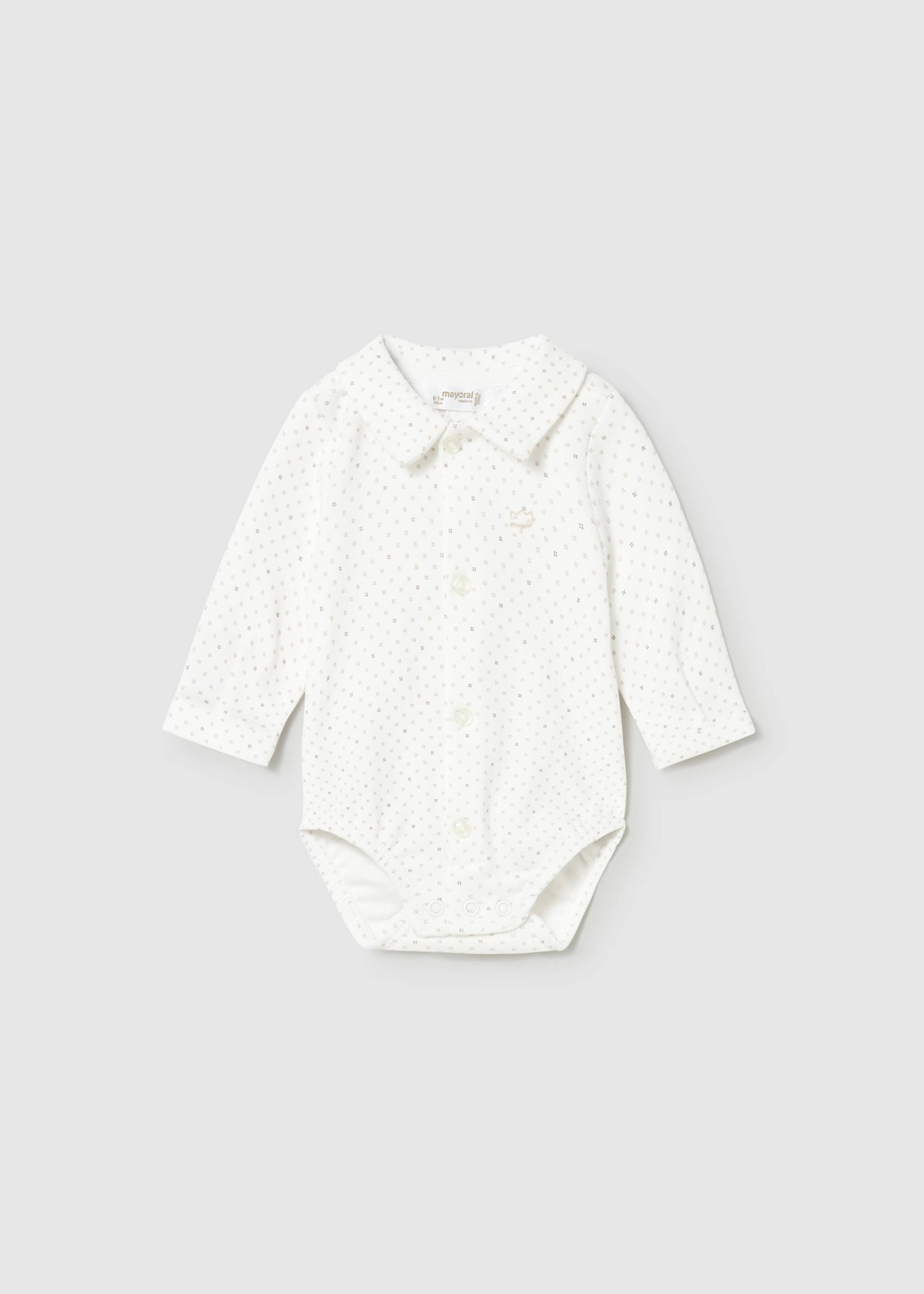 Newborn Boy Collared Shirt Bodysuit Newborn Boy Collared Shirt Bodysuit