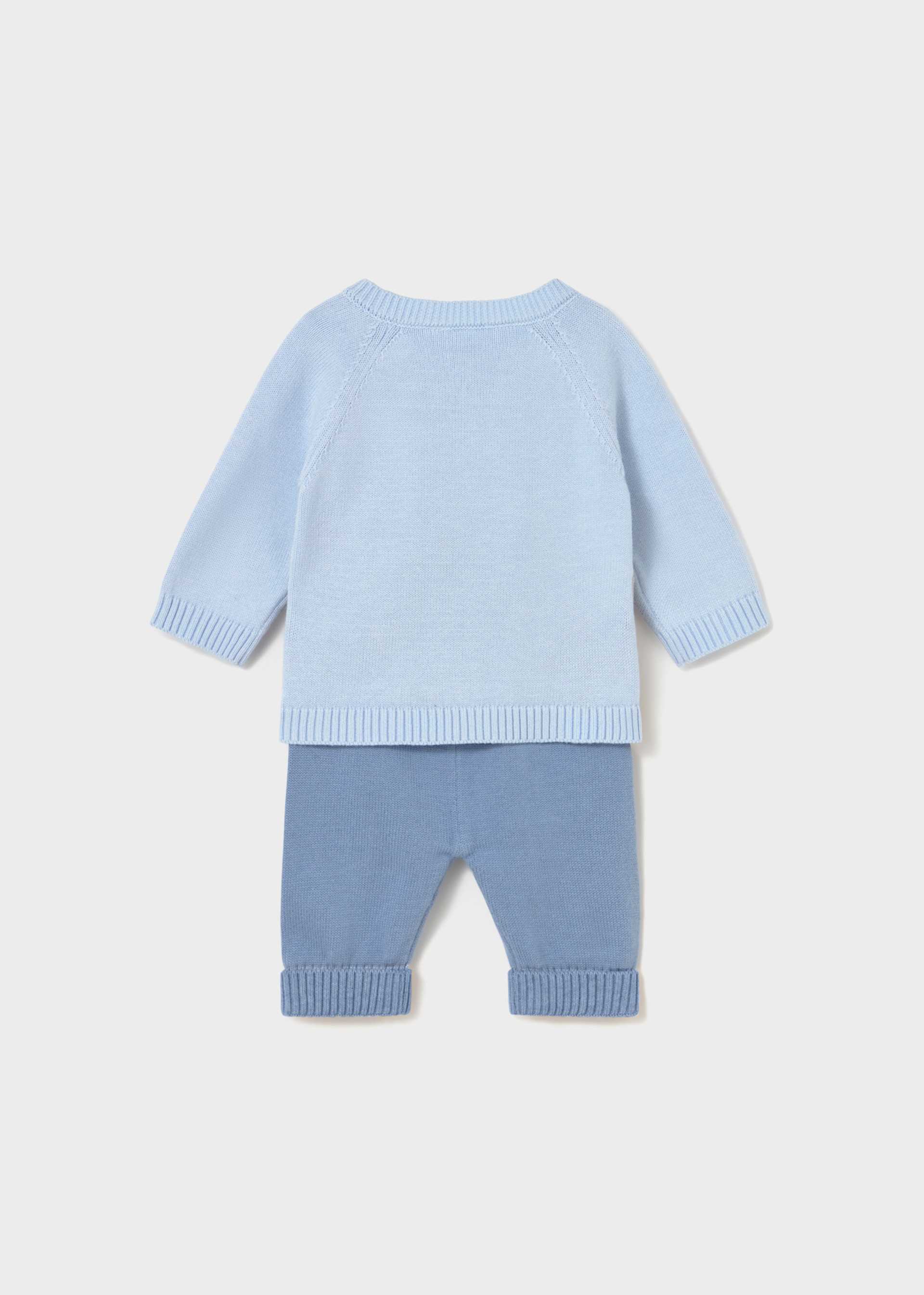 Strick-Set Hose und Pullover Neugeborene