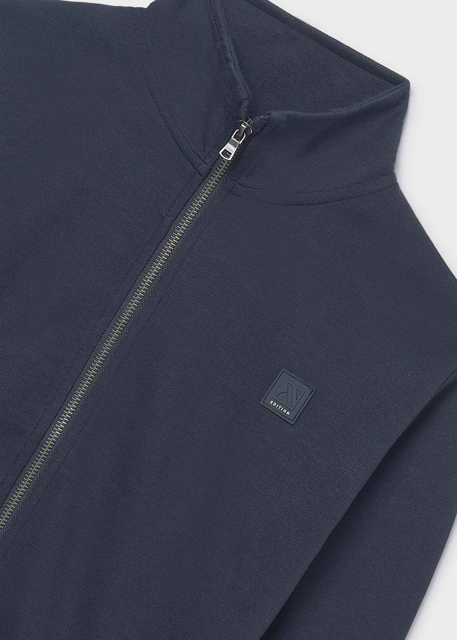 Boys knitted zip-up jumper