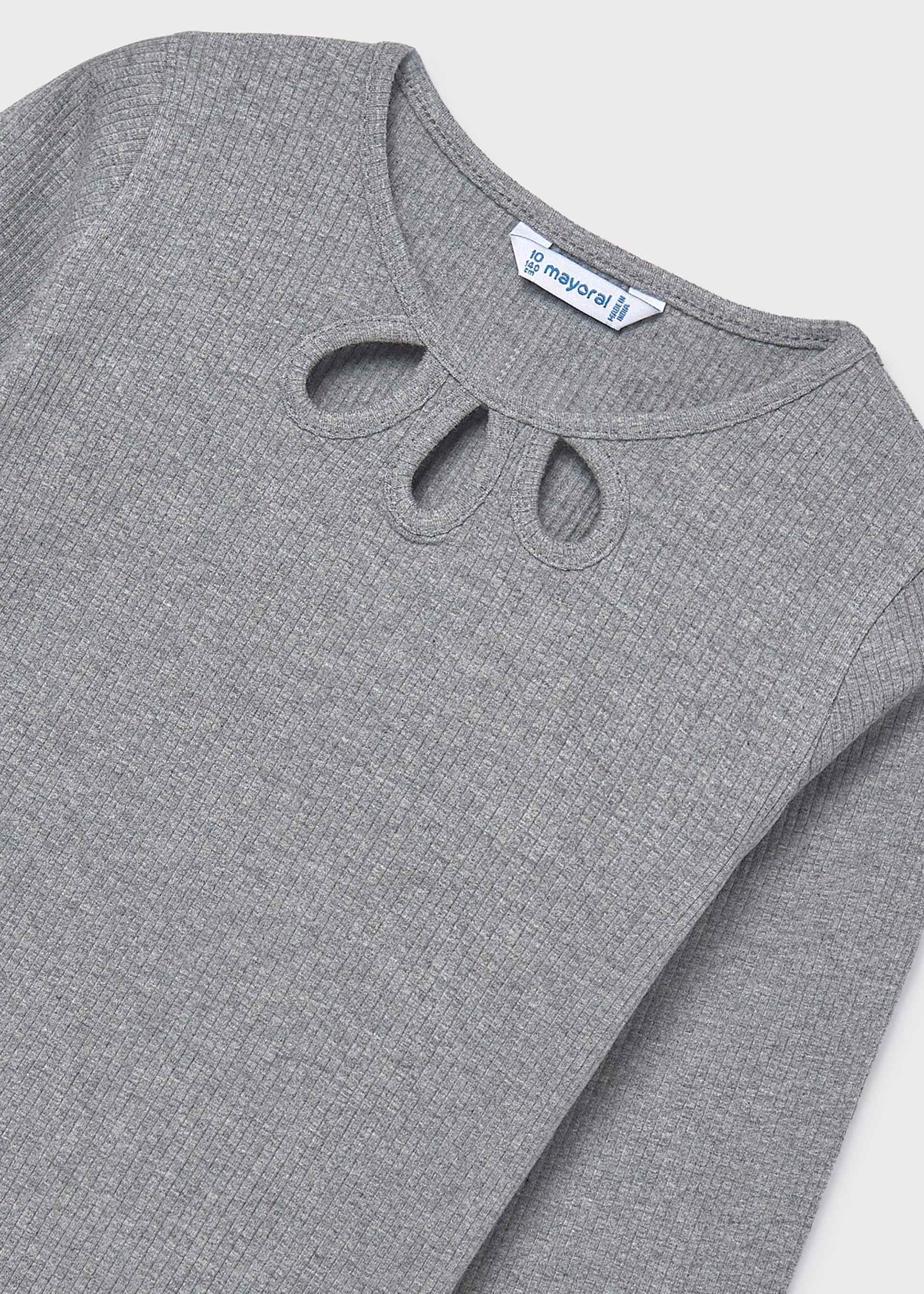 Girls rib knit T-shirt