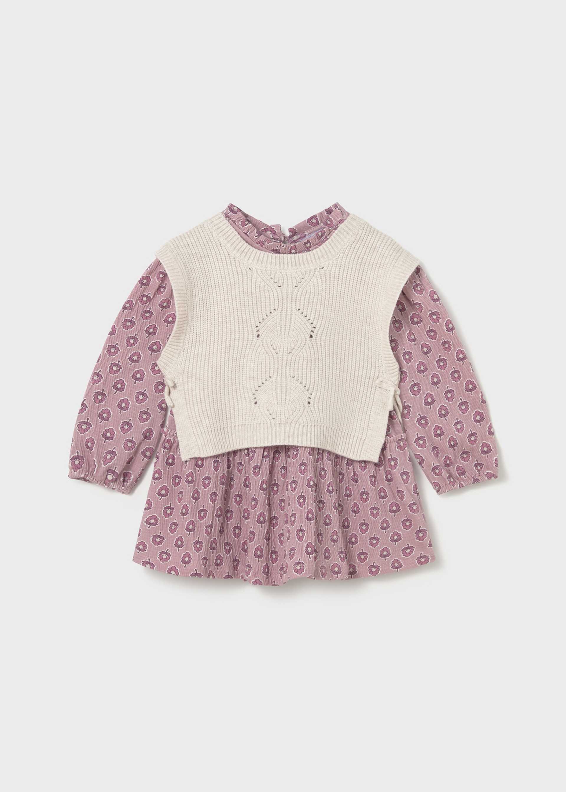 Baby dress with vest Baby dress with vest