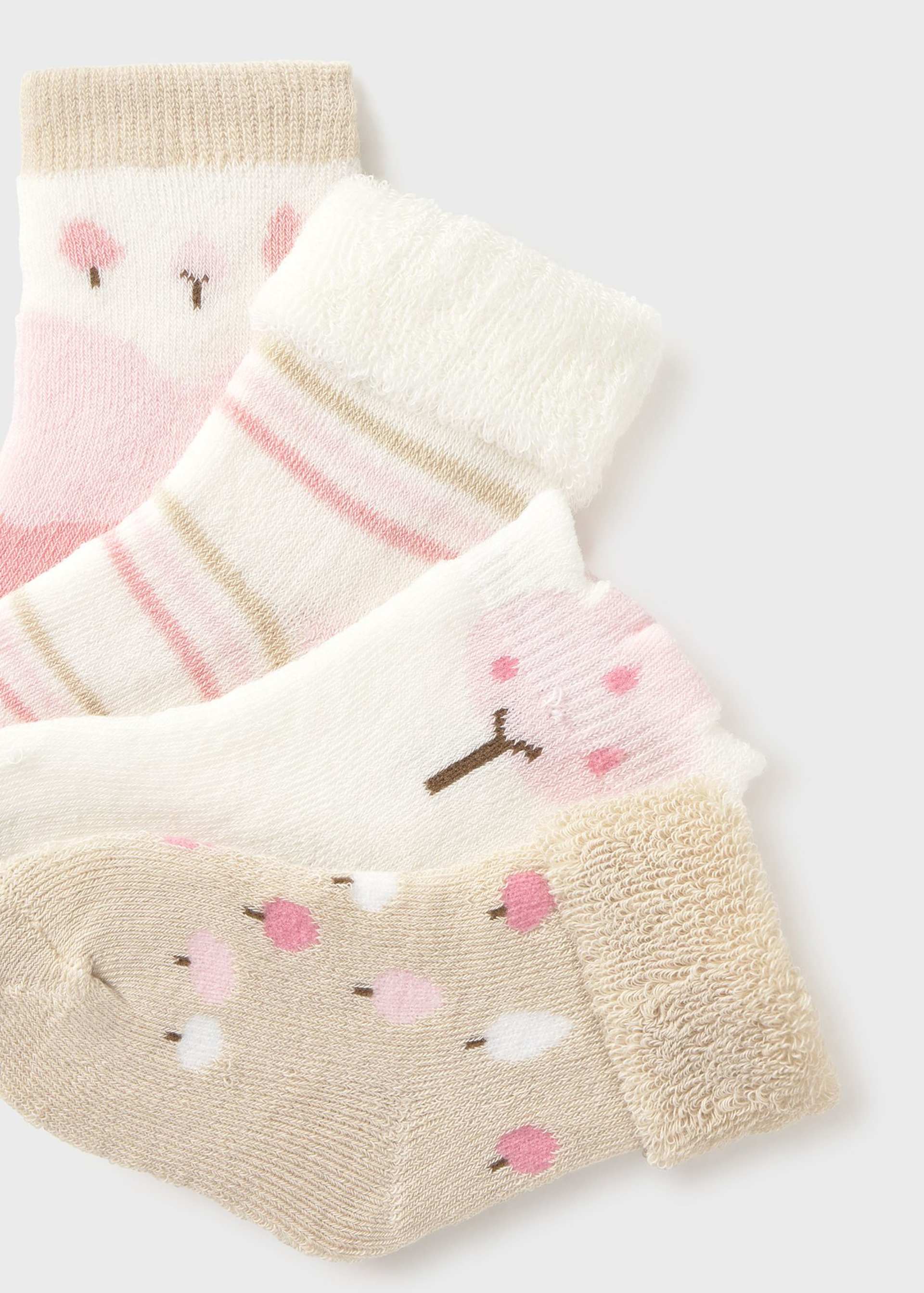 Lot de 4 chaussettes nouveau-né