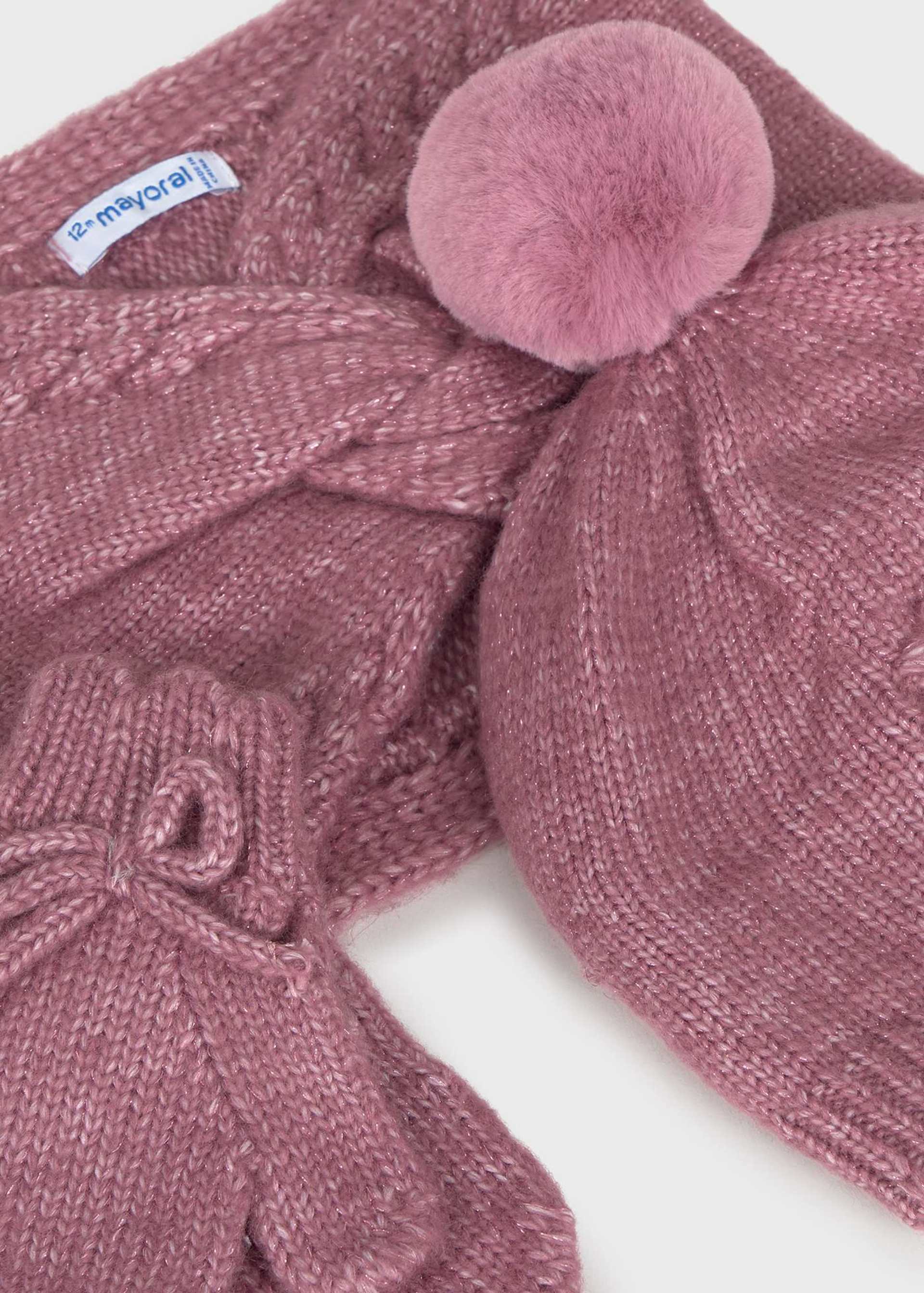 Conjunto 3 piezas bufanda cerrada bebé