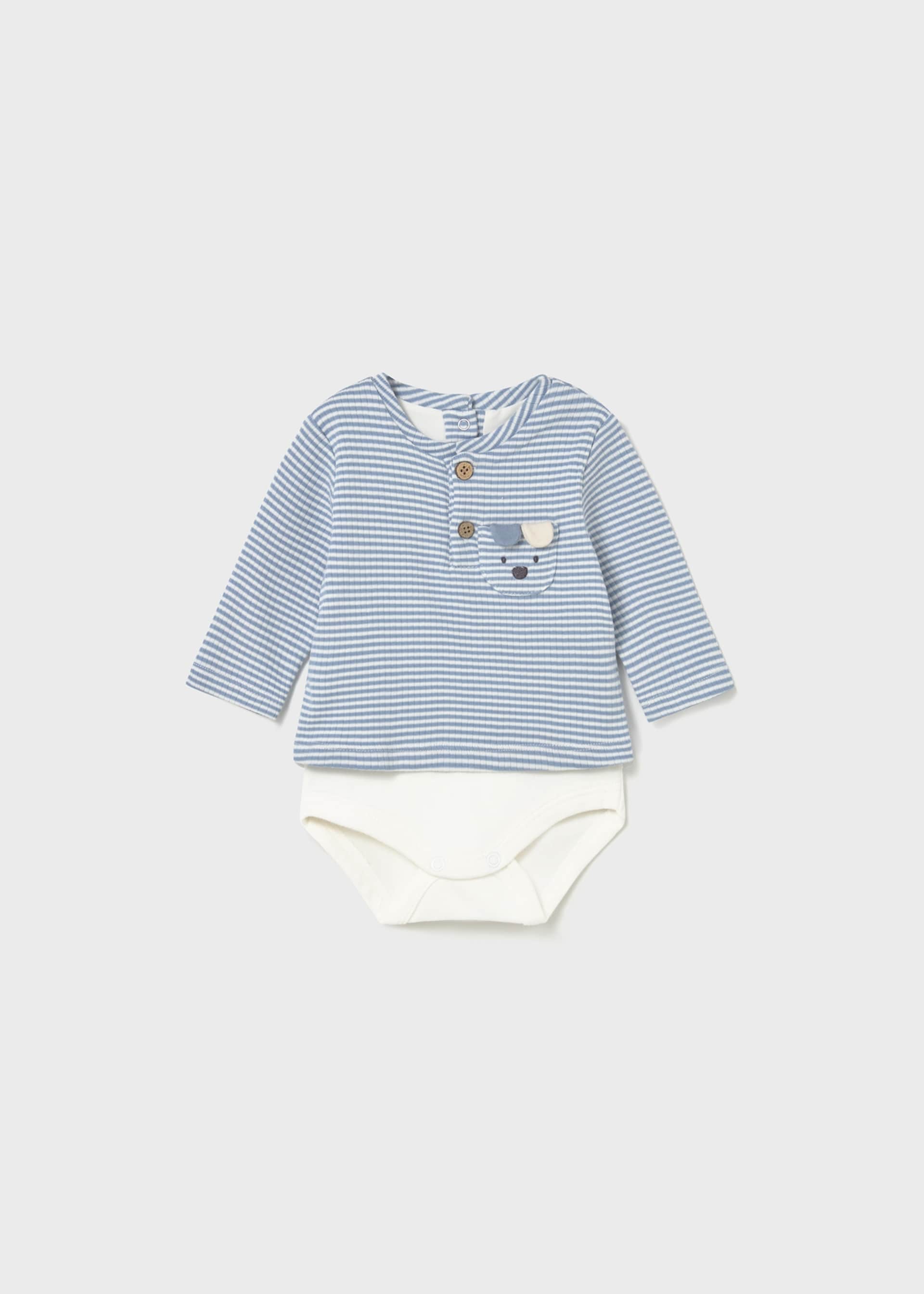 Newborn Boy Striped Bodysuit