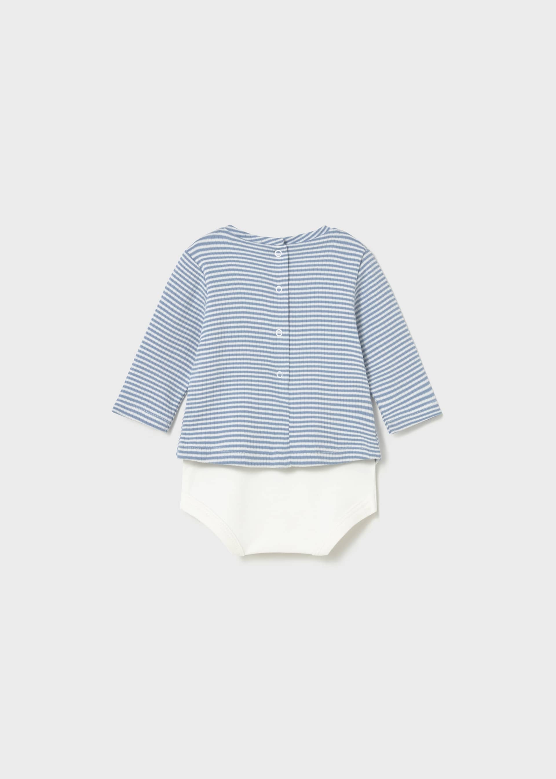 Newborn Boy Striped Bodysuit