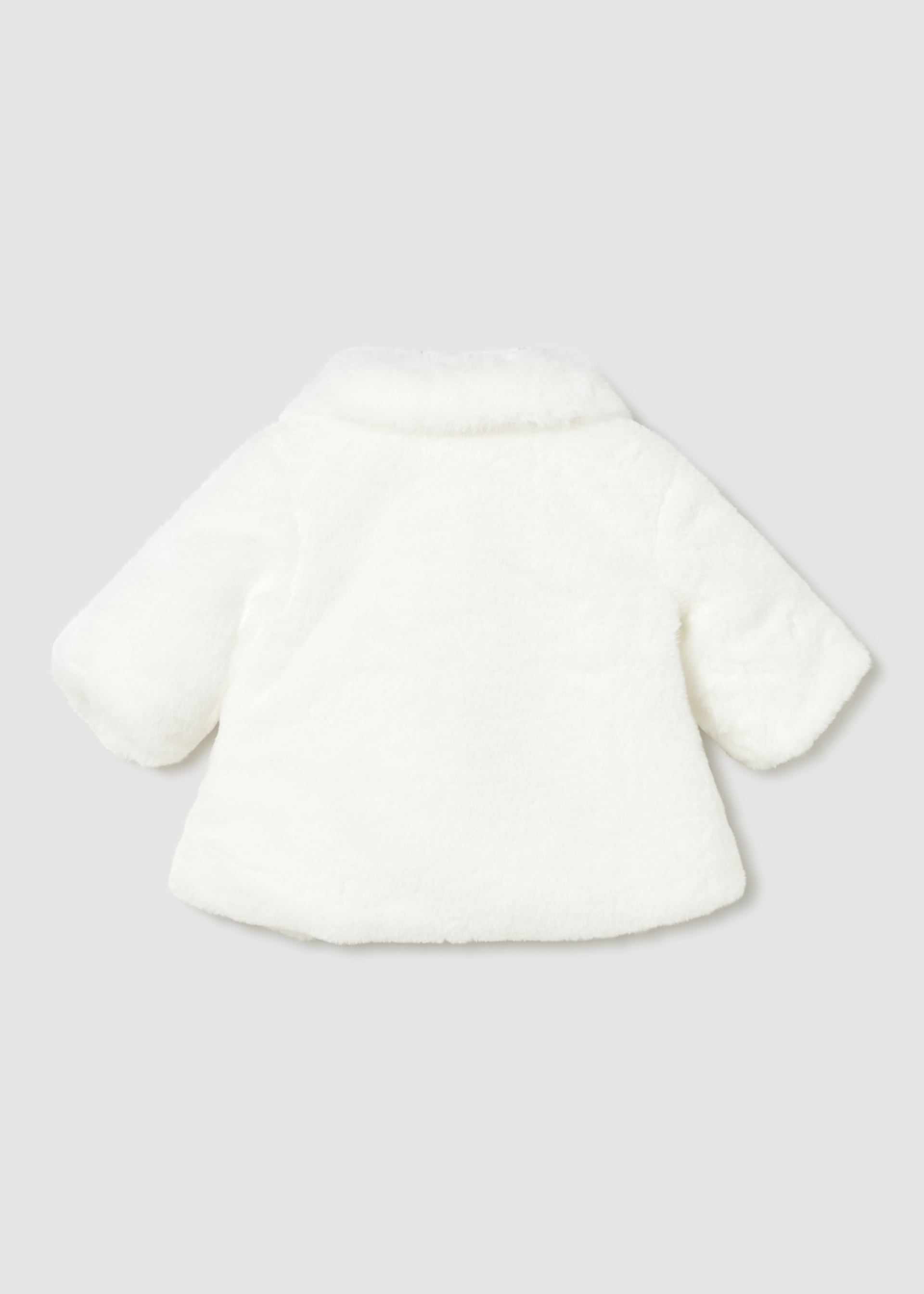 Newborn Girl Faux Fur Coat