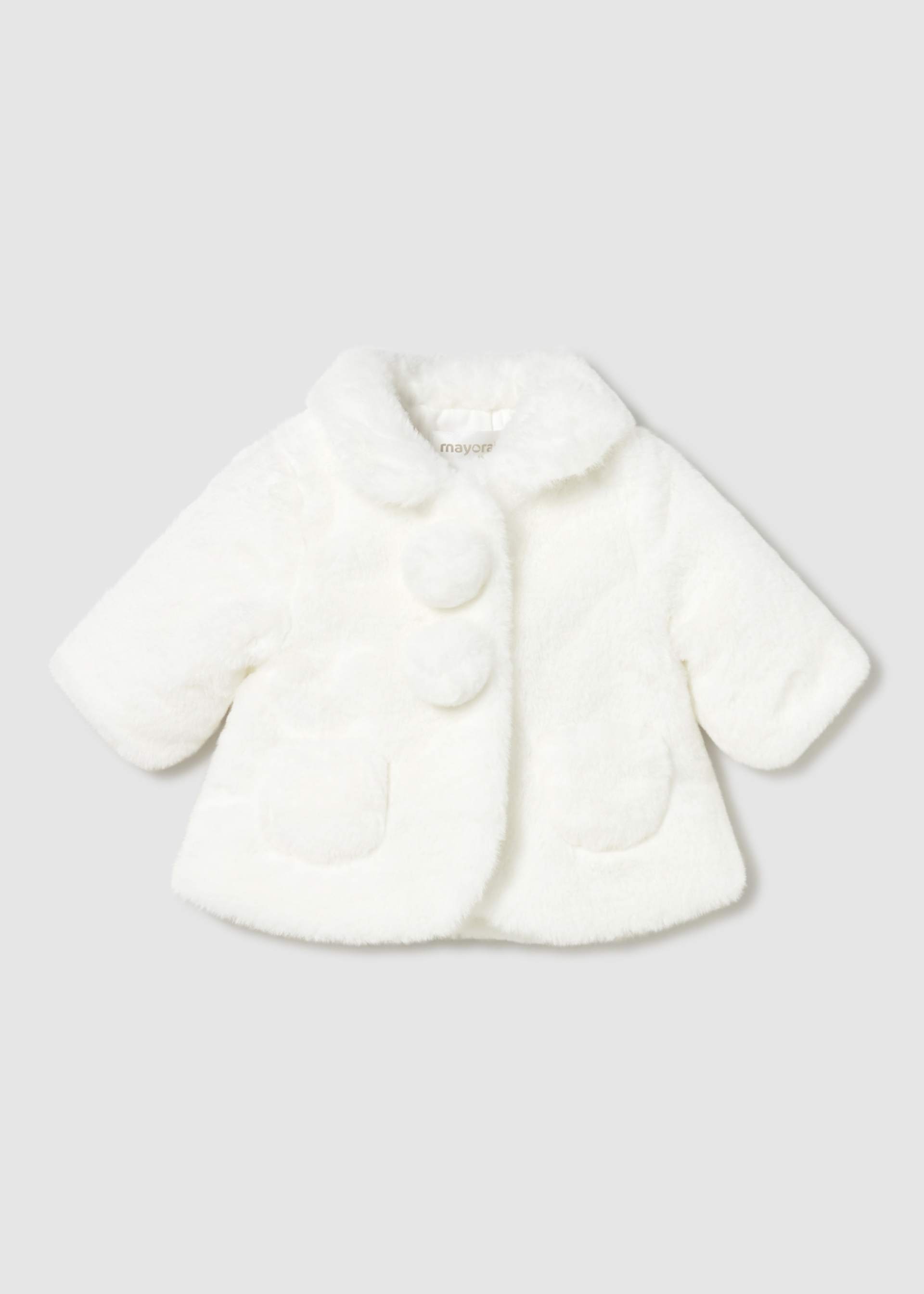 Newborn Girl Faux Fur Coat