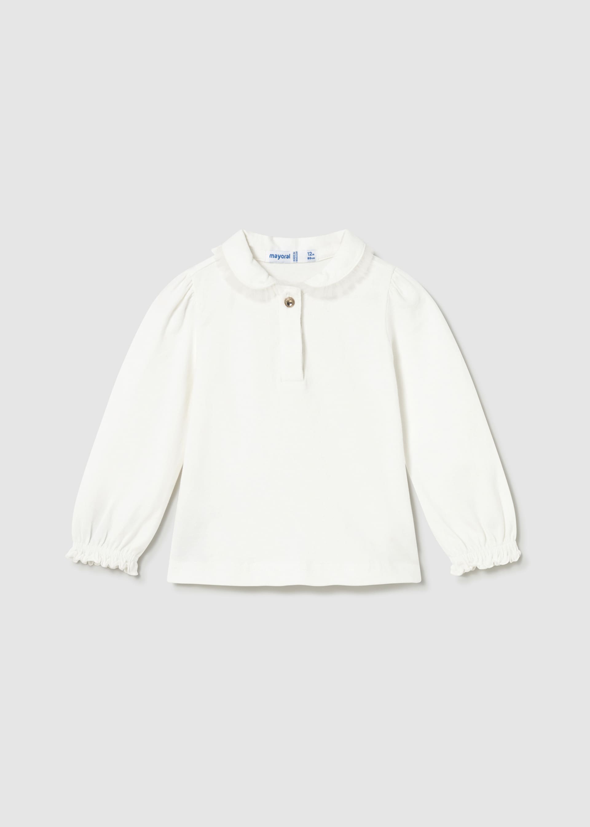 Baby long sleeved polo shirt