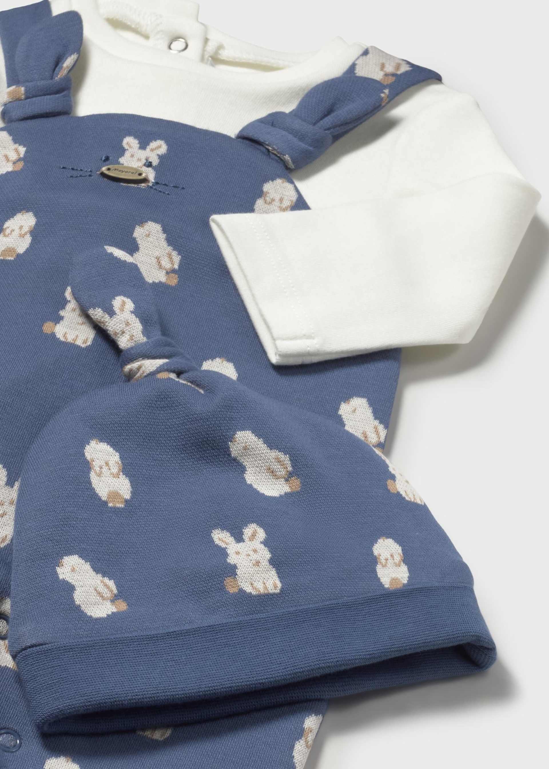 Grenouillère avec bonnet nouveau-né