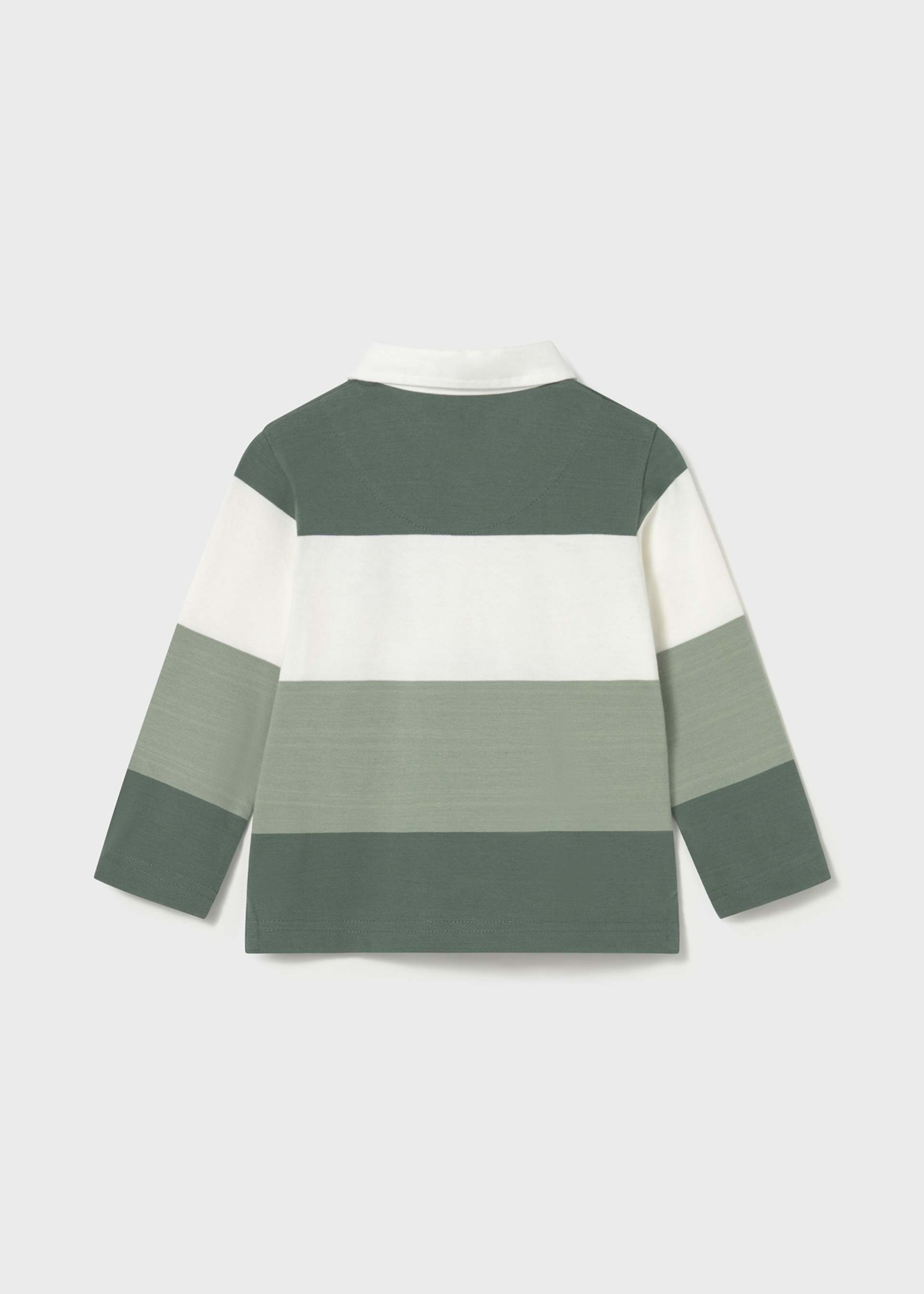Poloshirt rugby Blockstreifen Baby