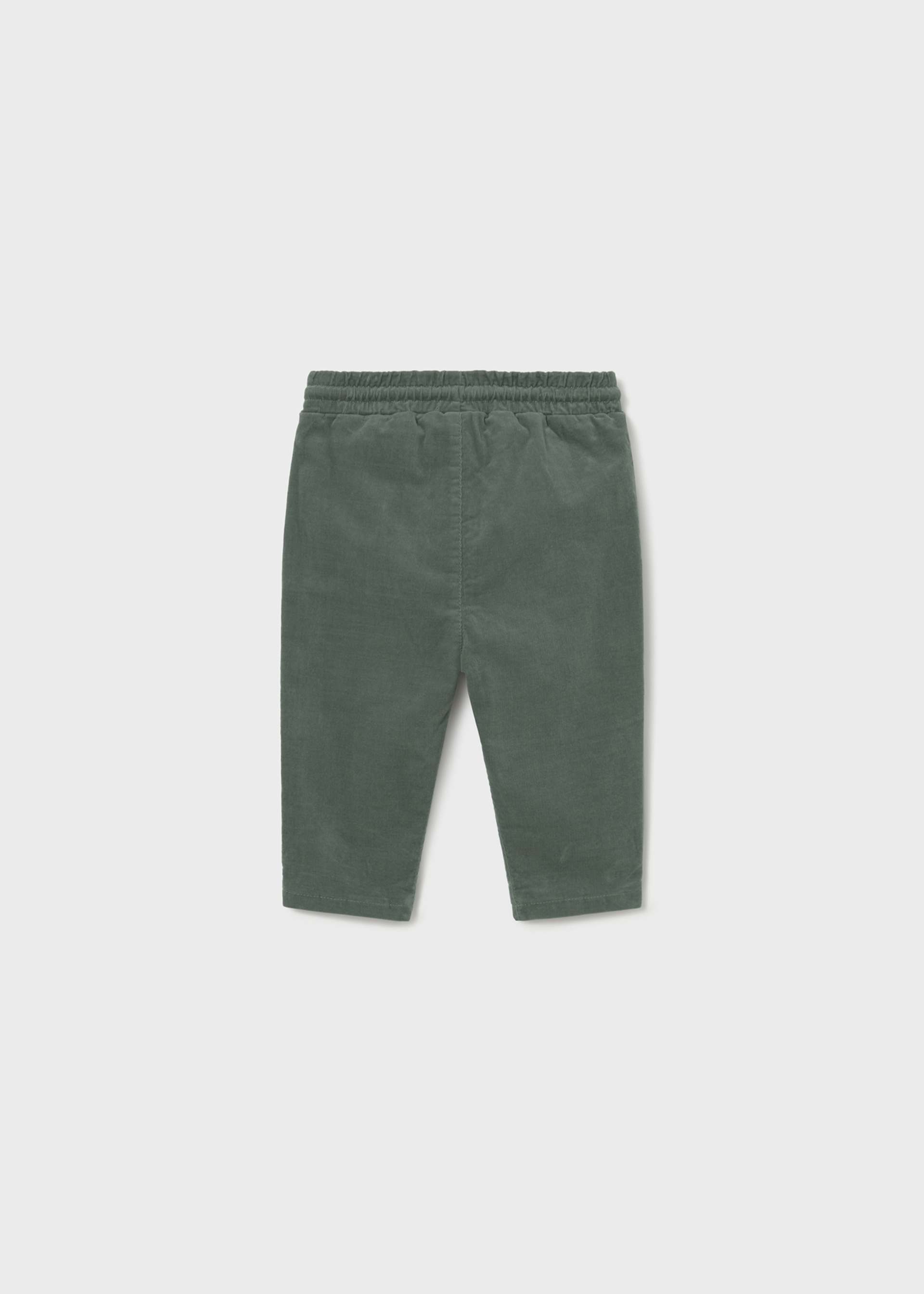 Дълъг панталон jogger от рипсено кадифе за бебе