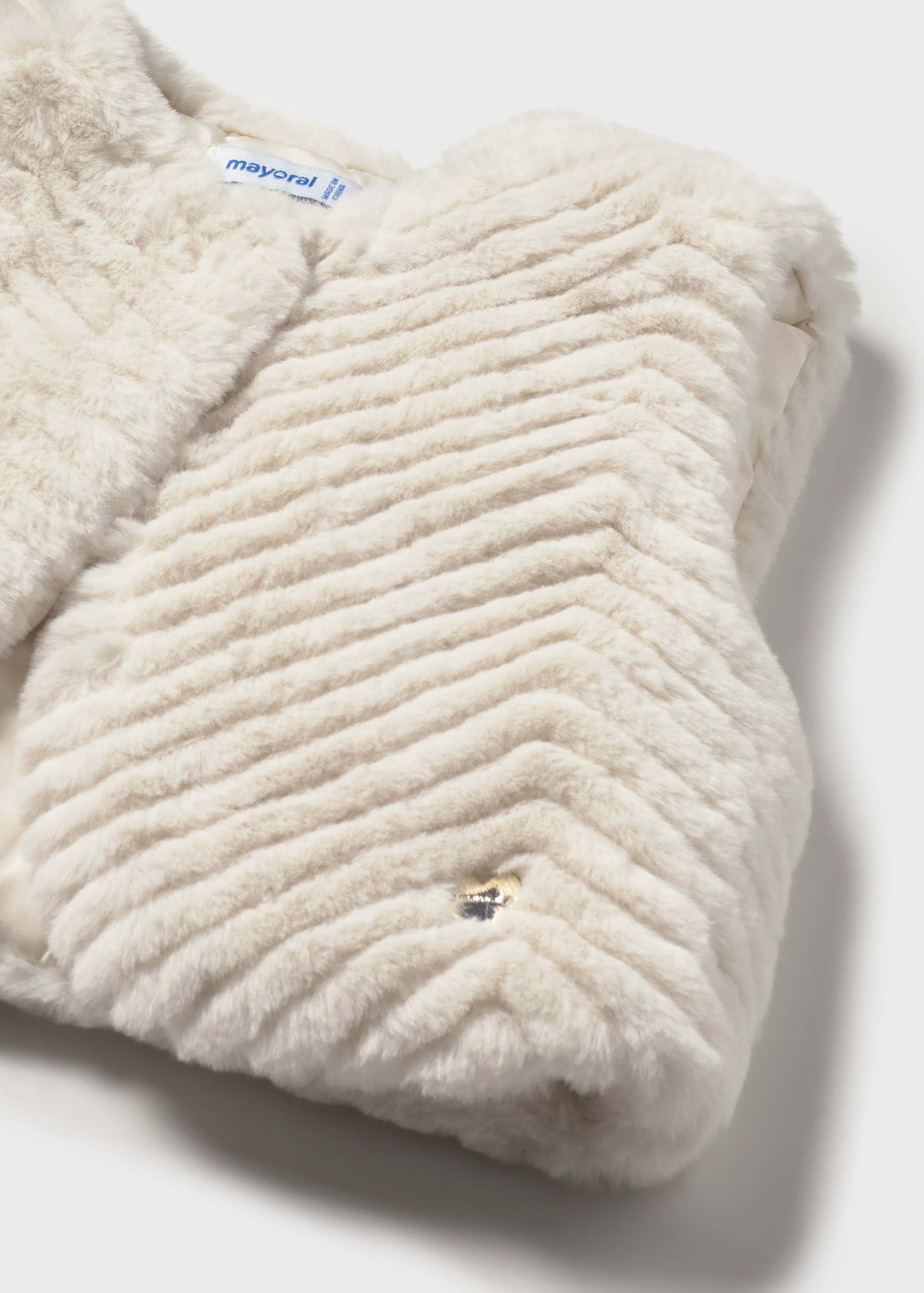 Baby soft fur waistcoat