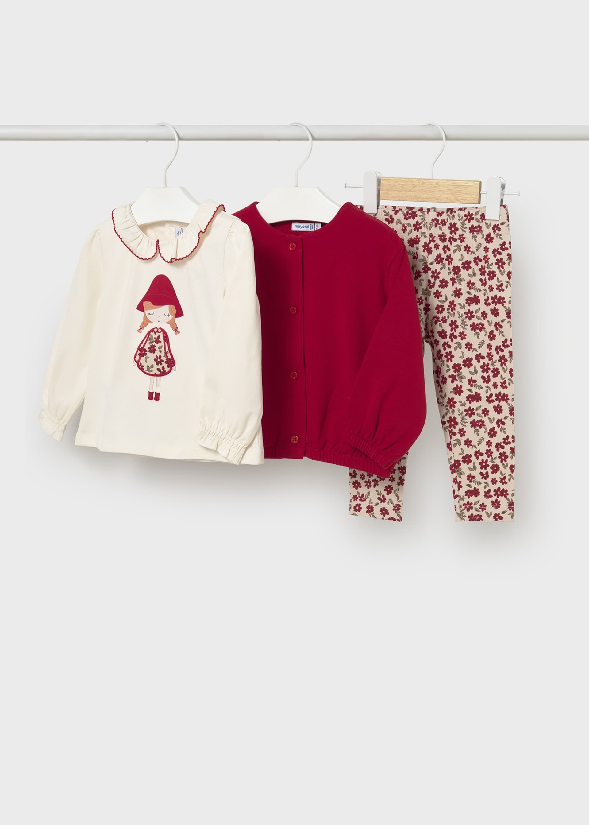 Conjunto 3 peças casaco bebé