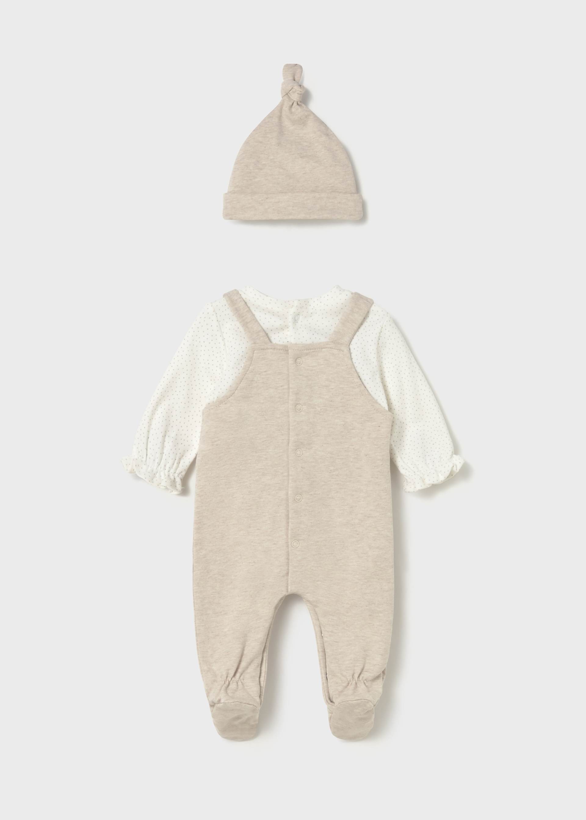 Newborn Girl One Piece with Hat Newborn Girl One Piece with Hat