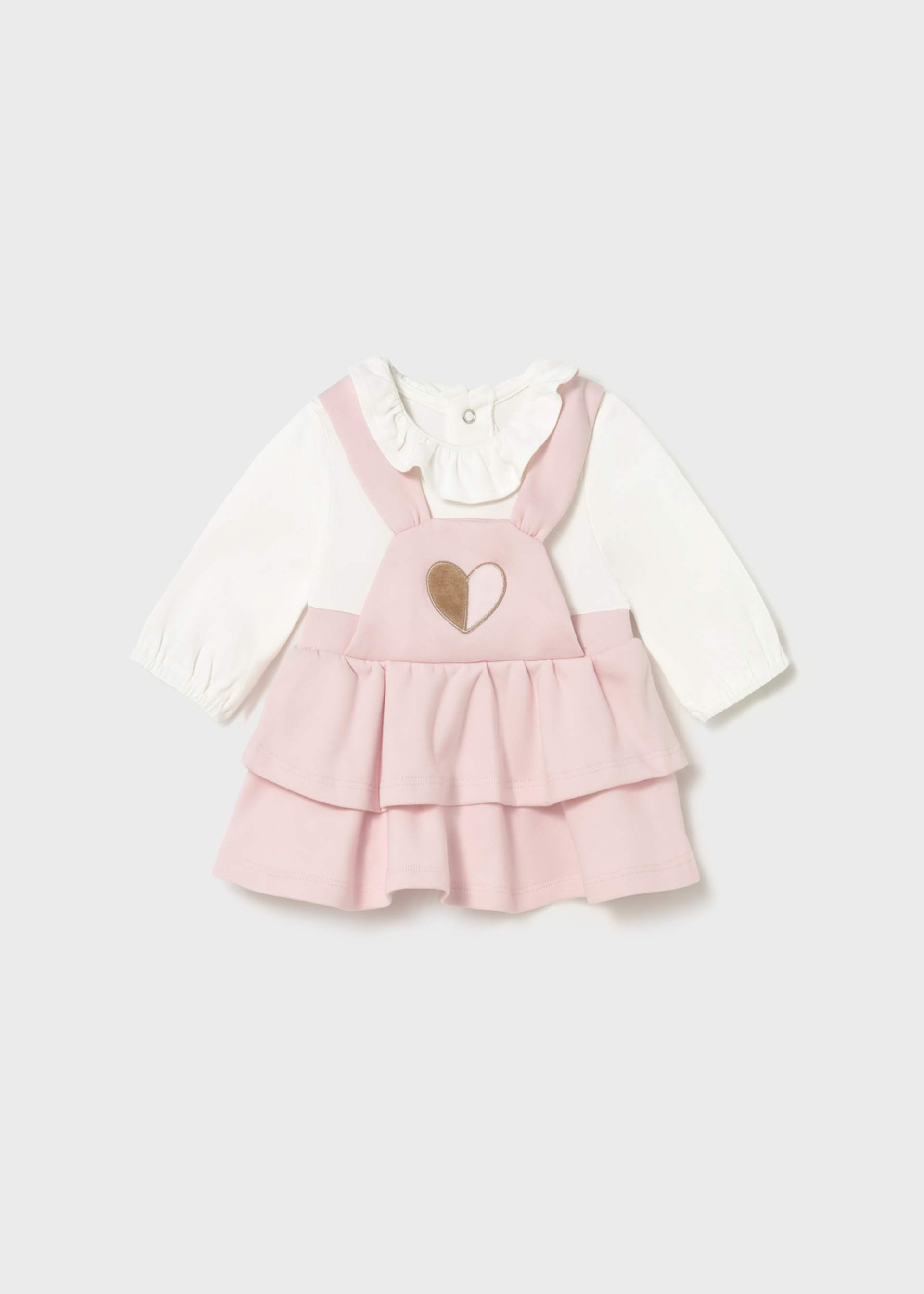 Newborn Girl Dungaree Dress