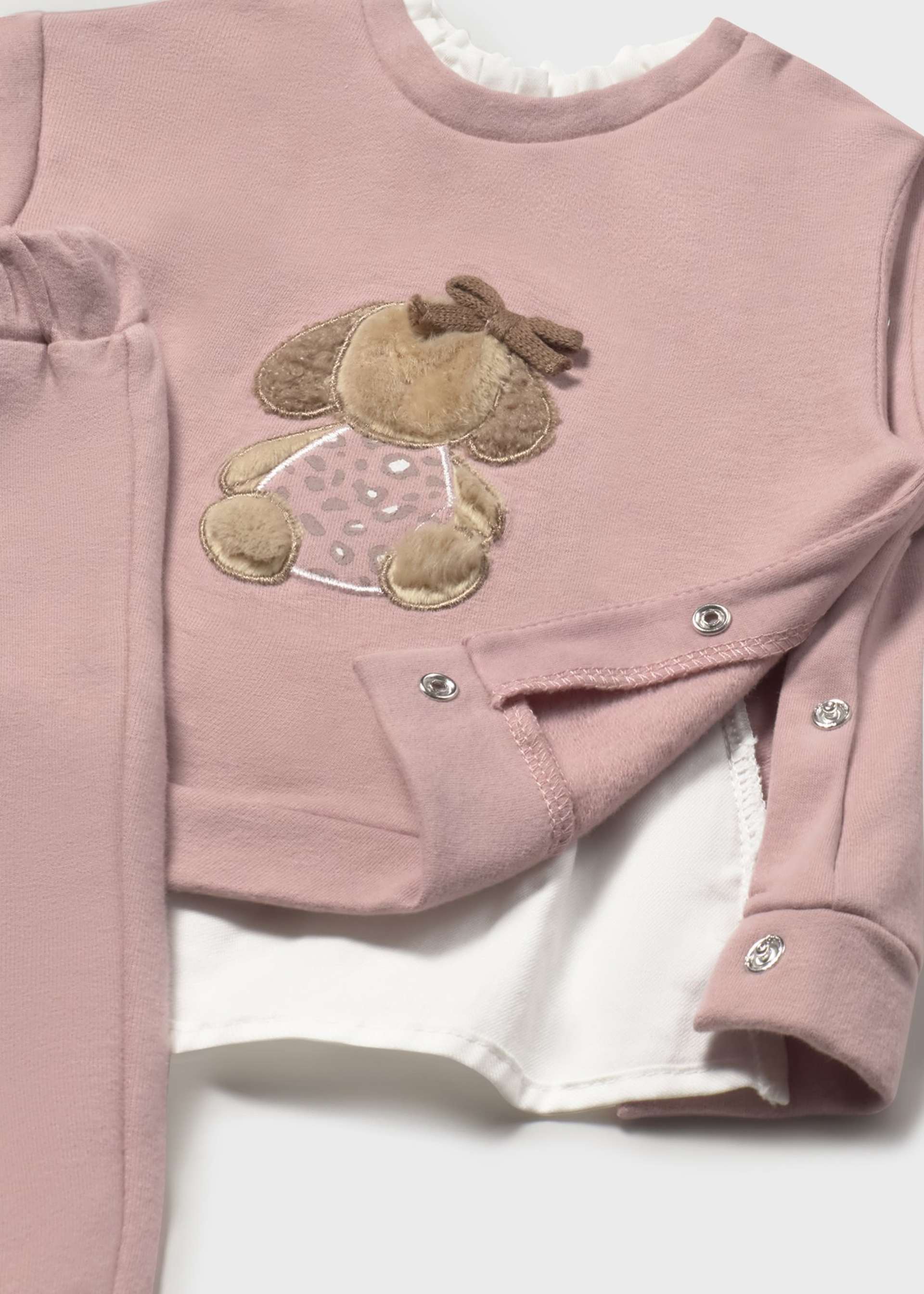 Conjunto pantalón largo y sudadera recién nacida