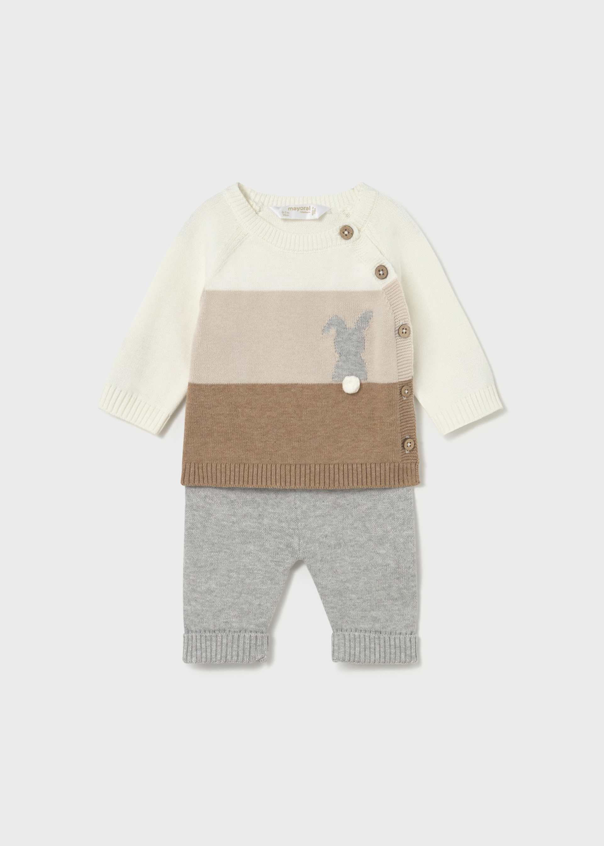 Newborn Knit Pants and Sweatshirt Set Newborn Knit Pants and Sweatshirt Set