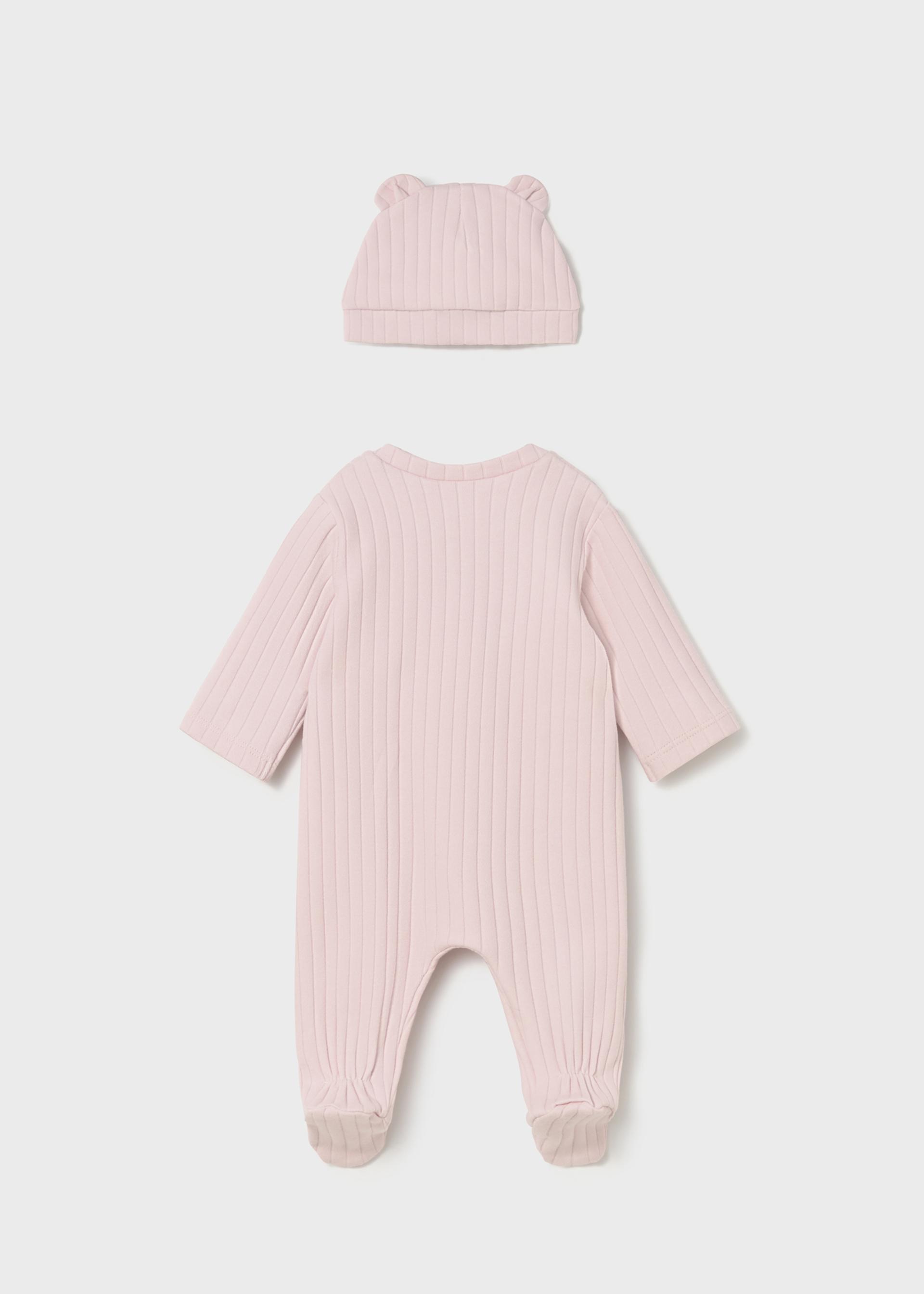 Newborn Girl One Piece with Hat