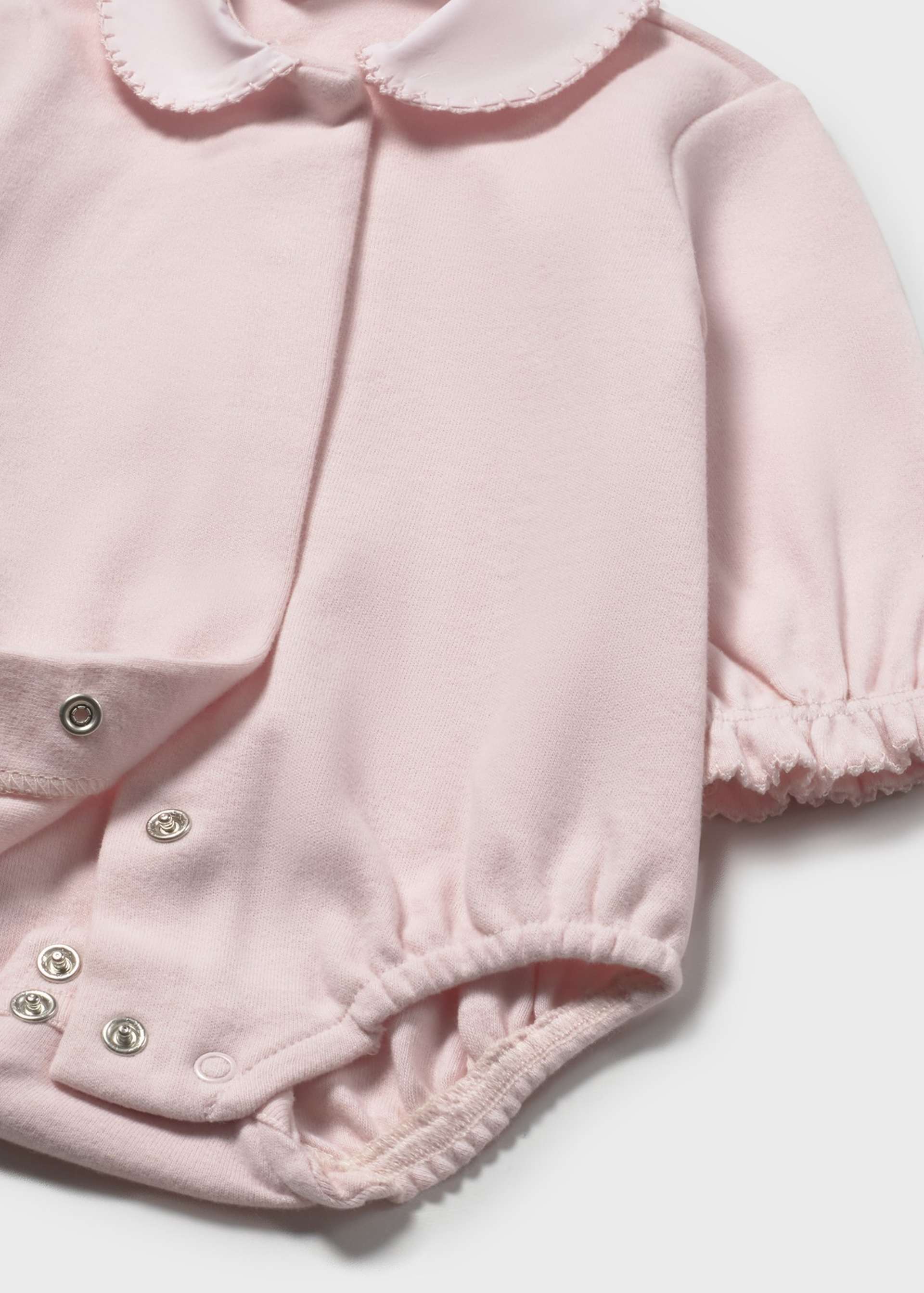 Newborn Girl Collared Bodysuit Newborn Girl Collared Bodysuit