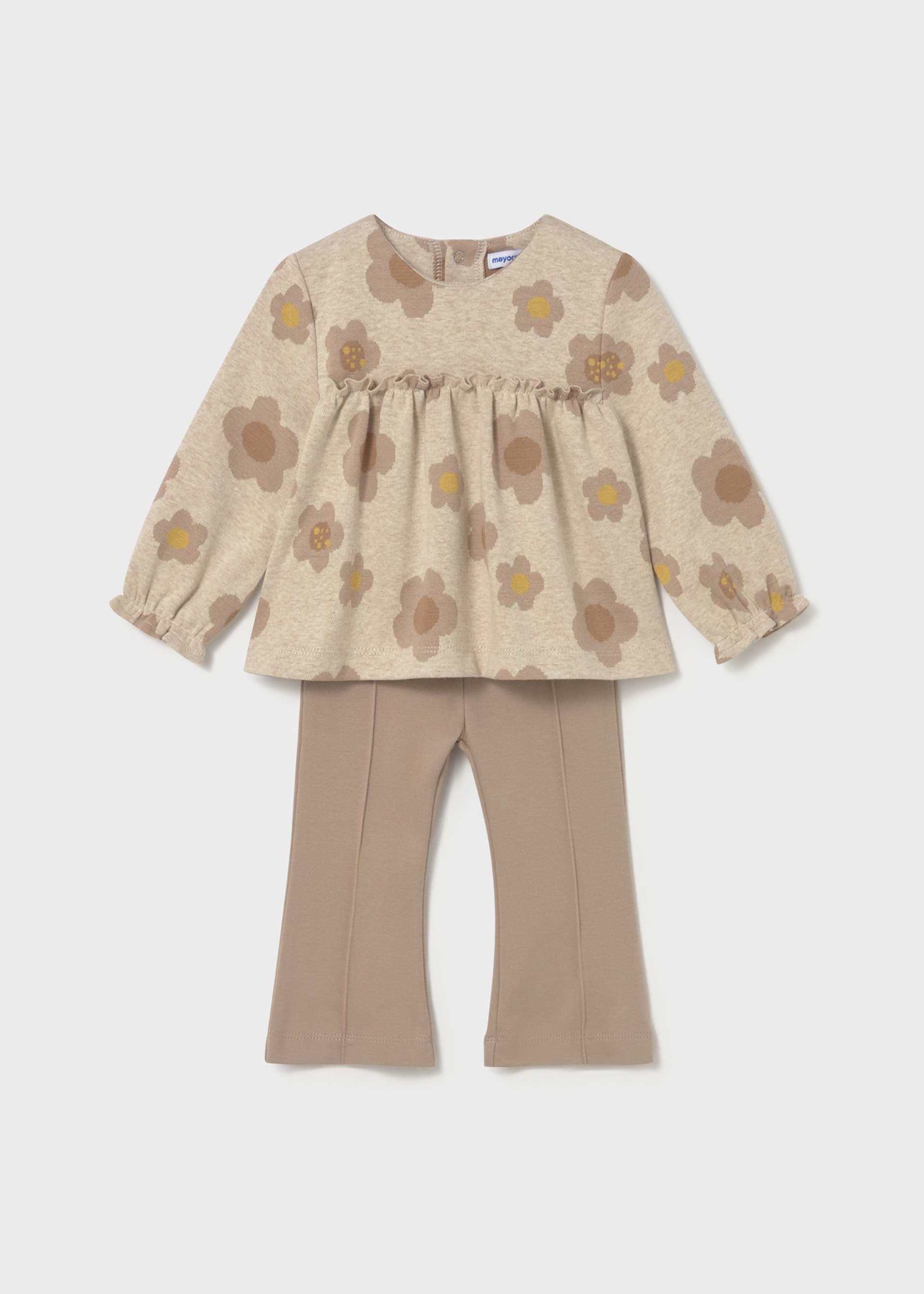 Baby set with flared leggings