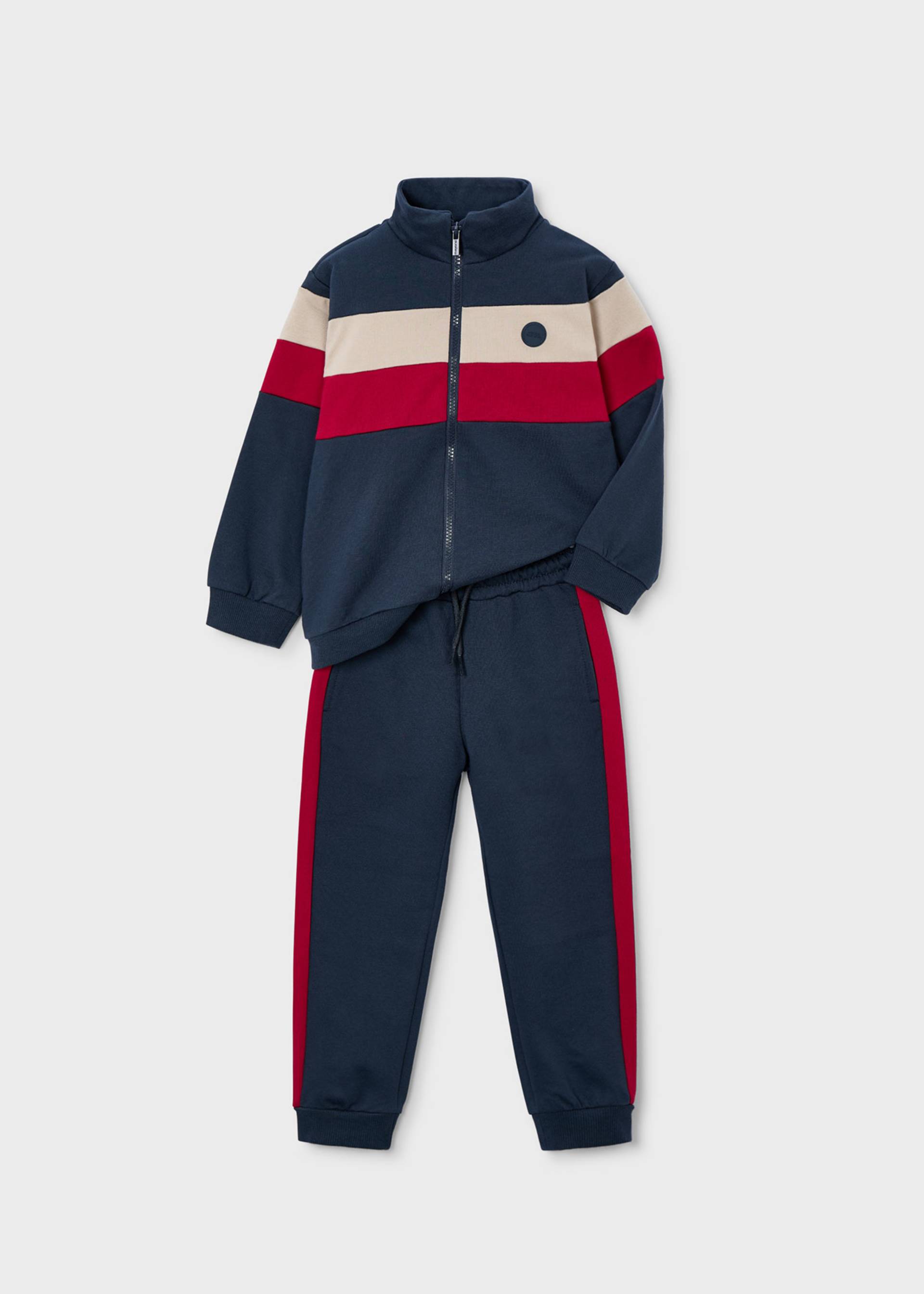 Jogginganzug tricolor Jungen