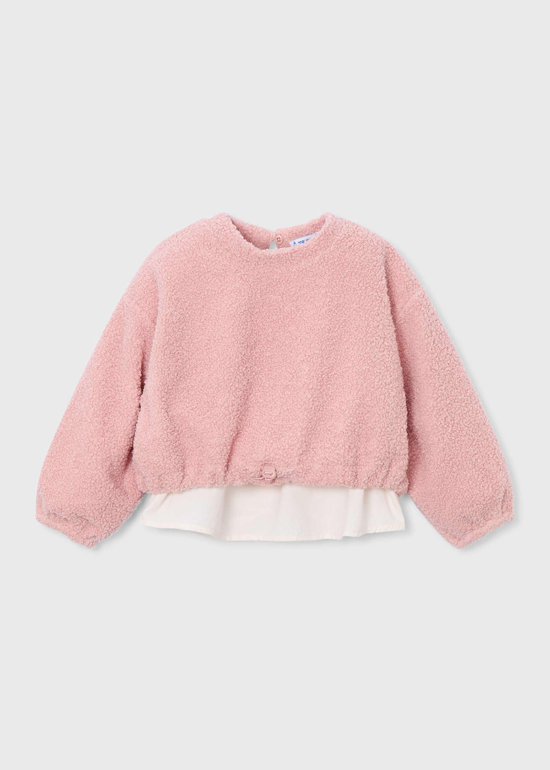 Girls combined wool jumper