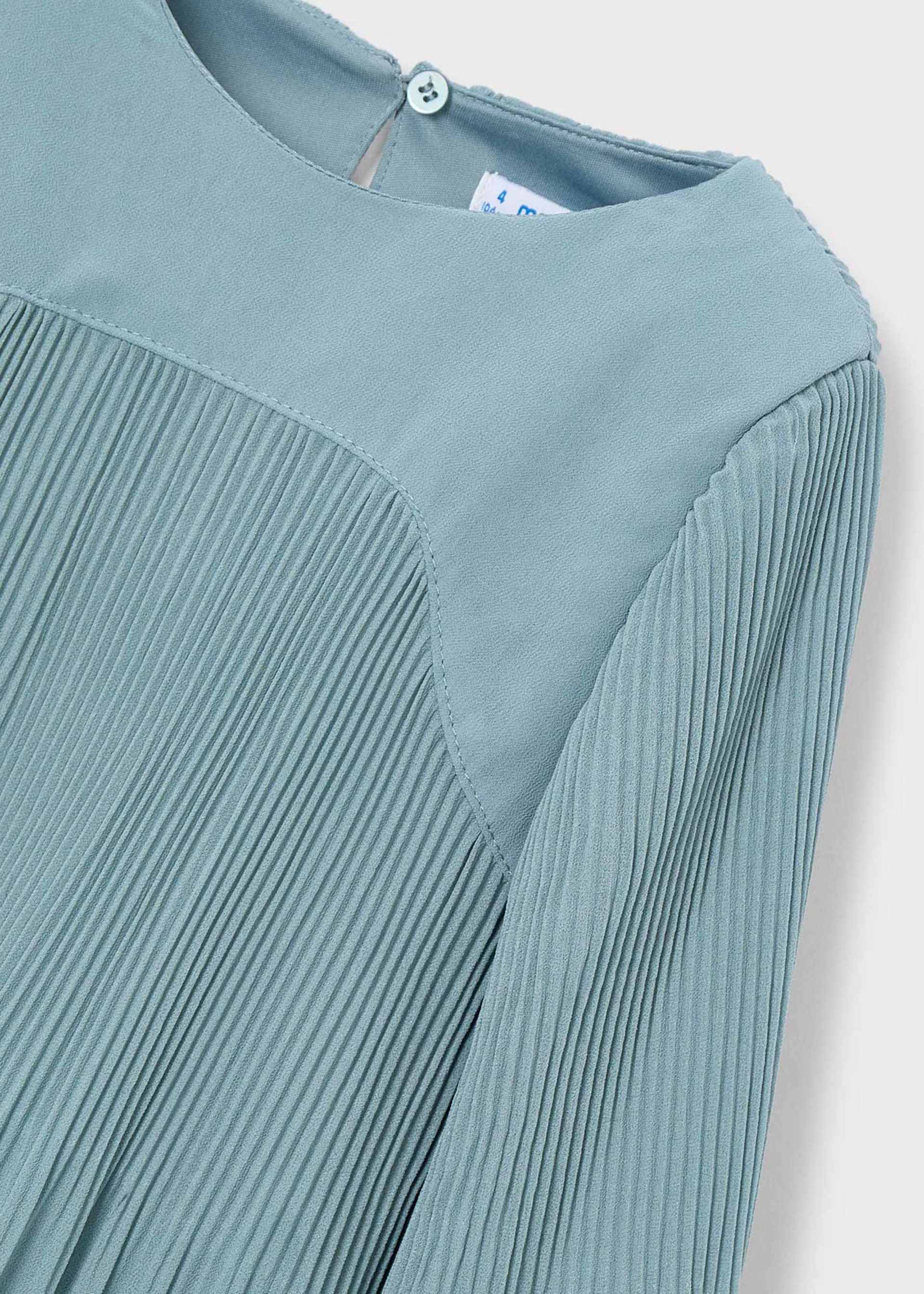 Girl Pleated Chiffon Dress