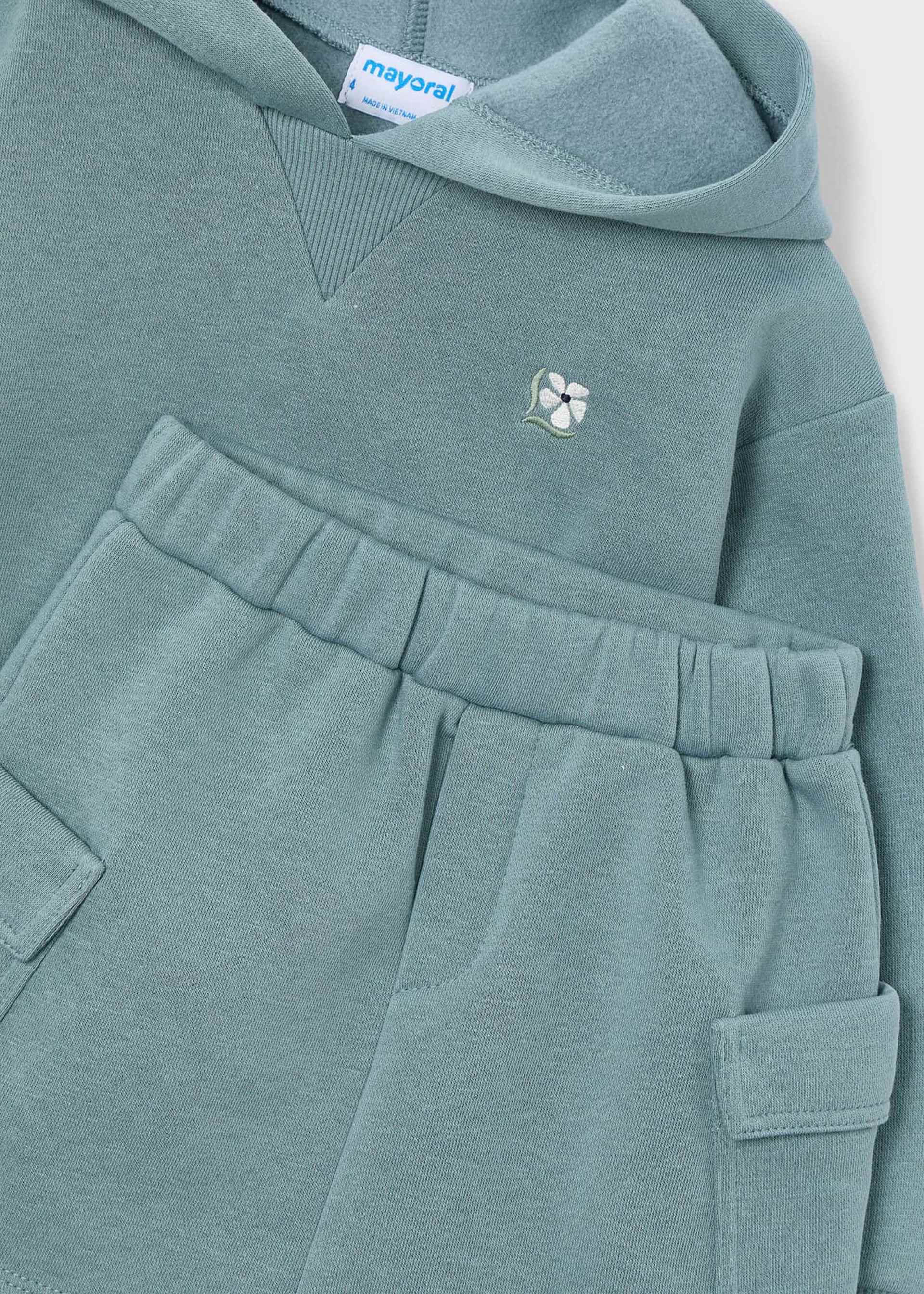Girl Sweatshirt and Cargo Skirt Set