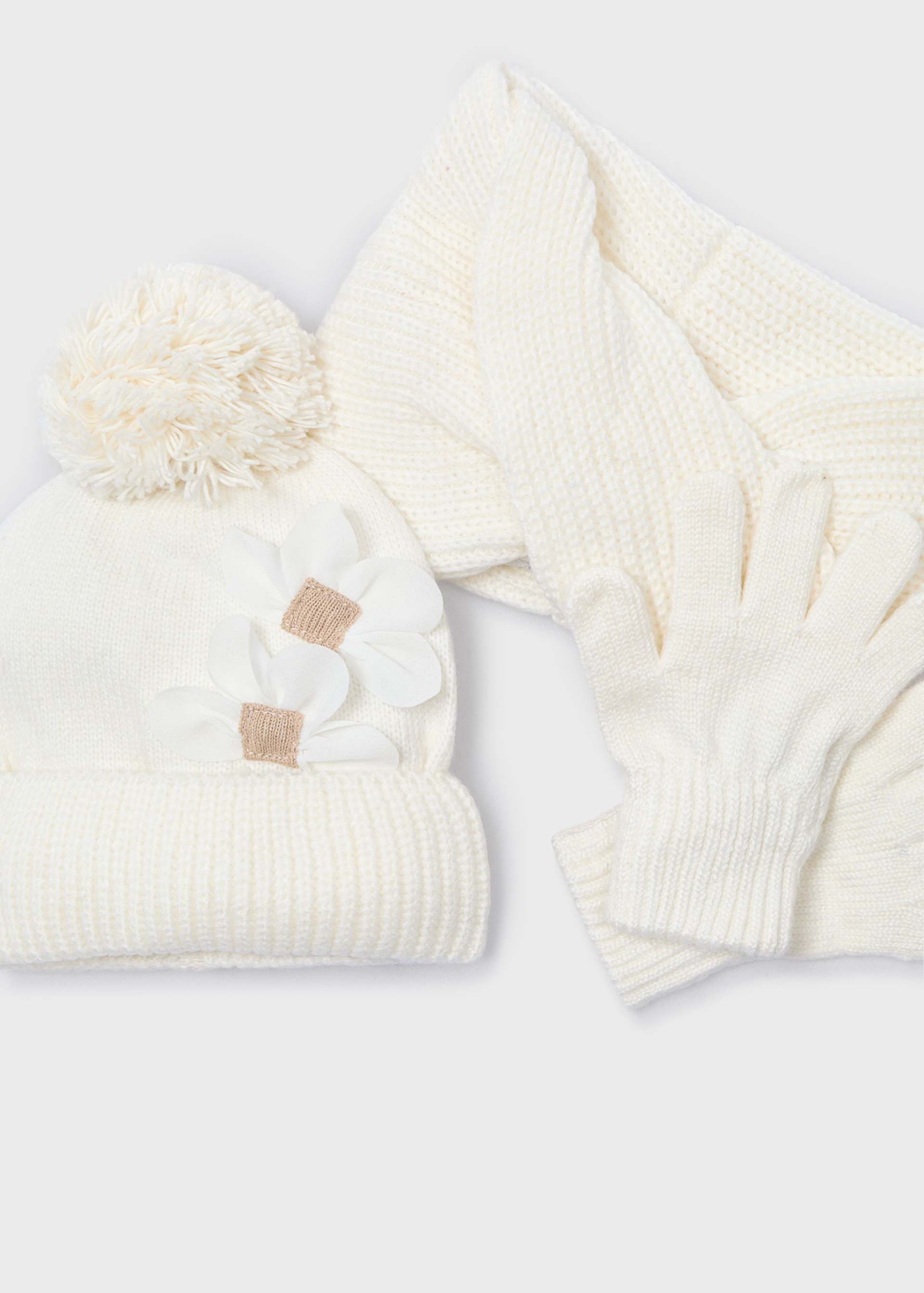 Conjunto 3 peças cachecol menina