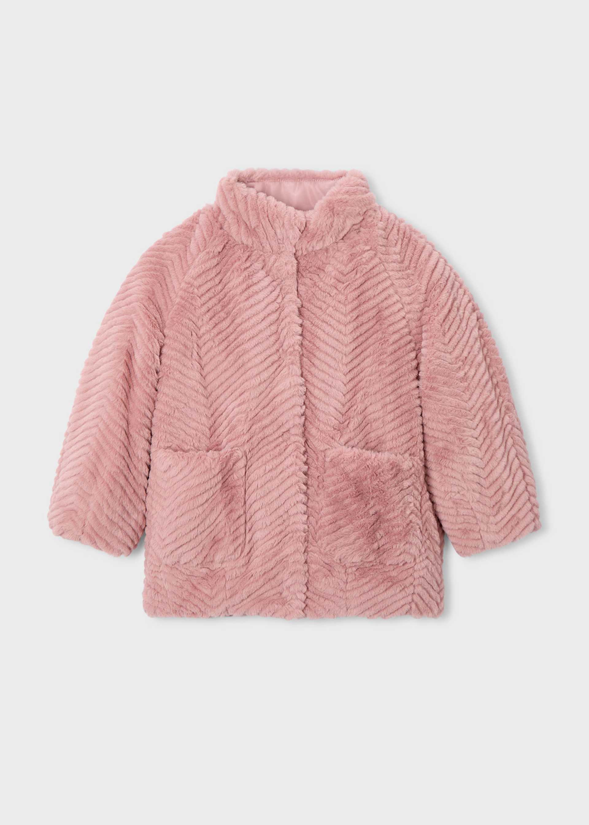 Manteau fourré fille