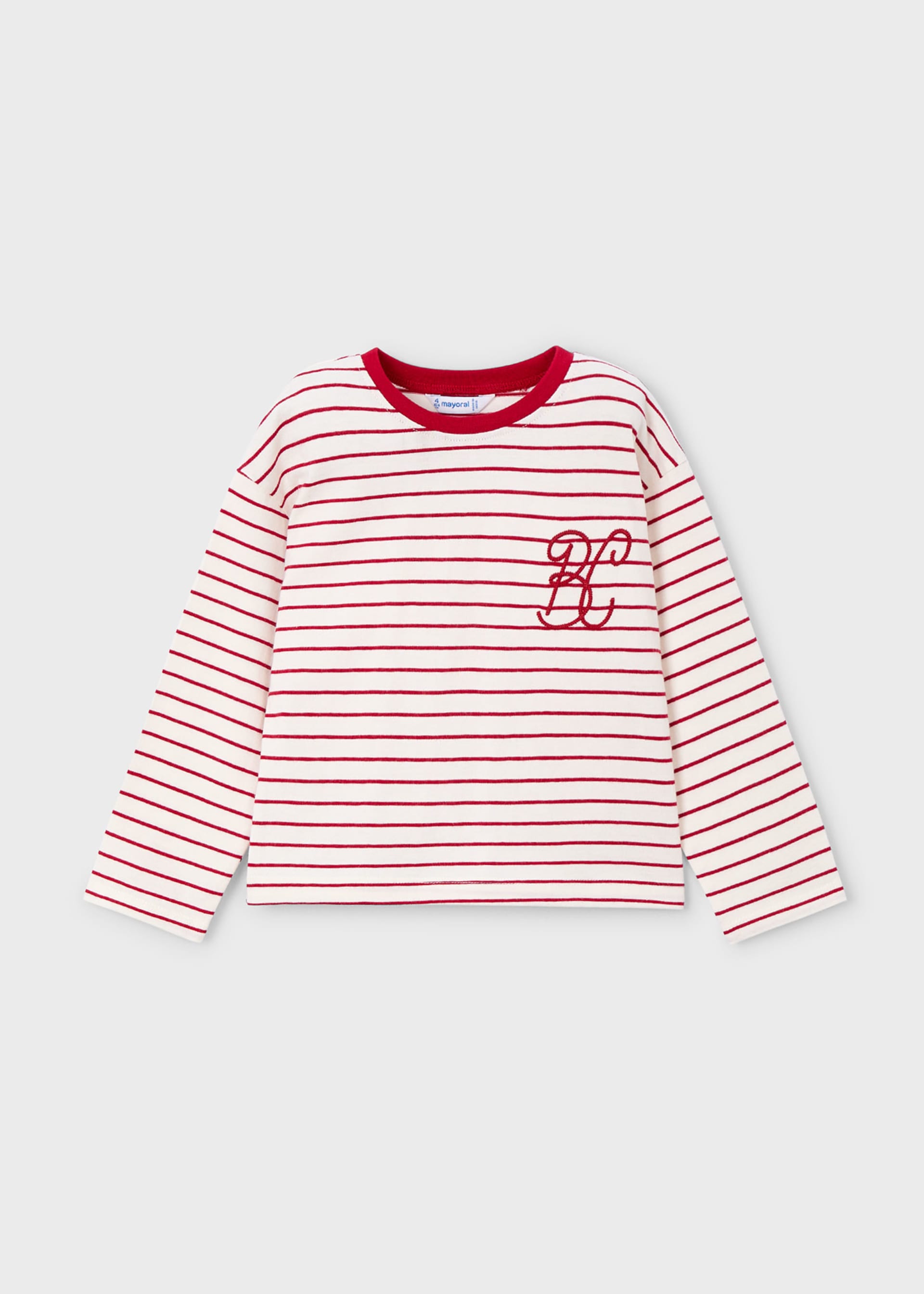 Camiseta rayas unisex infantil