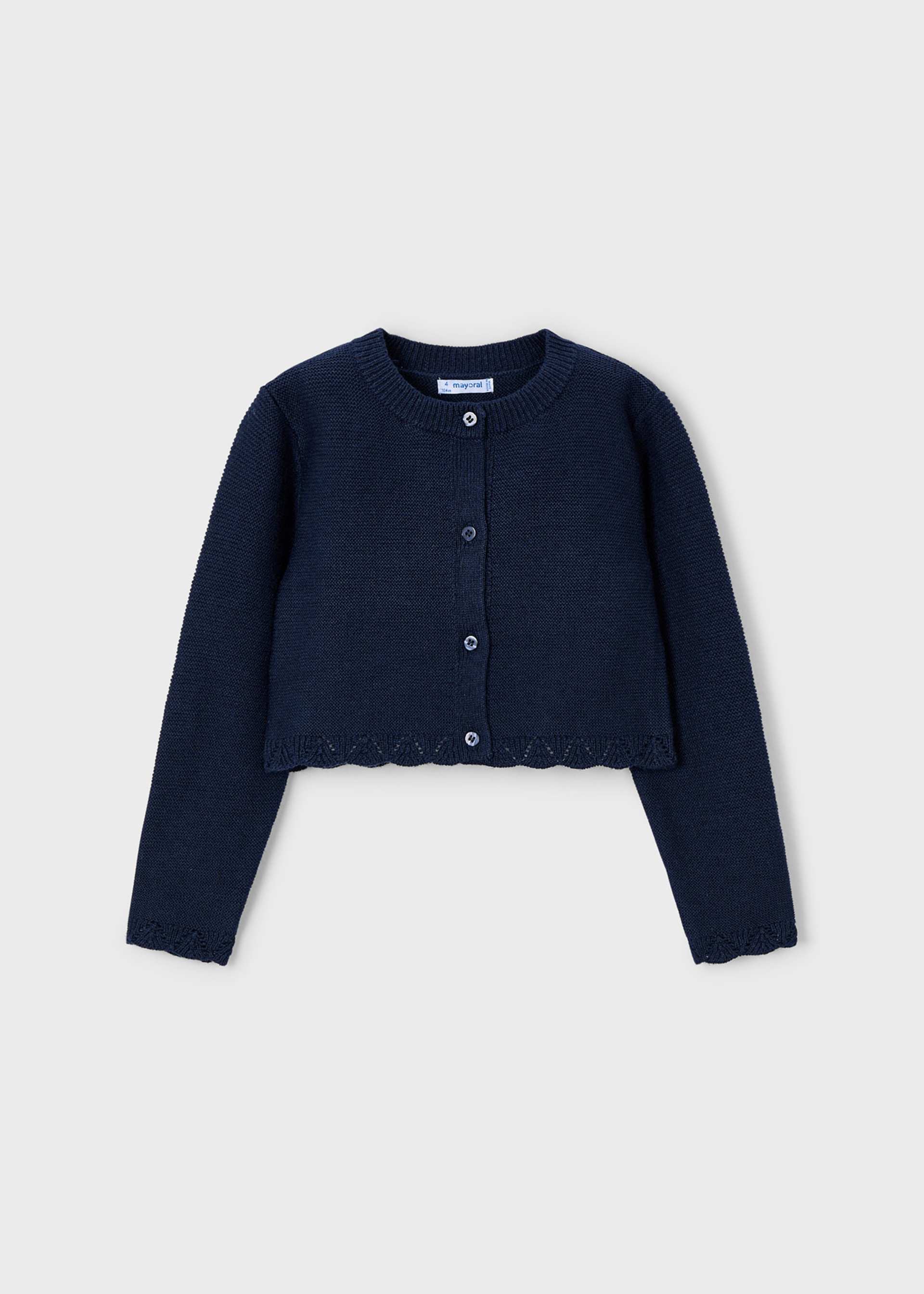 Cardigan tricot bambina