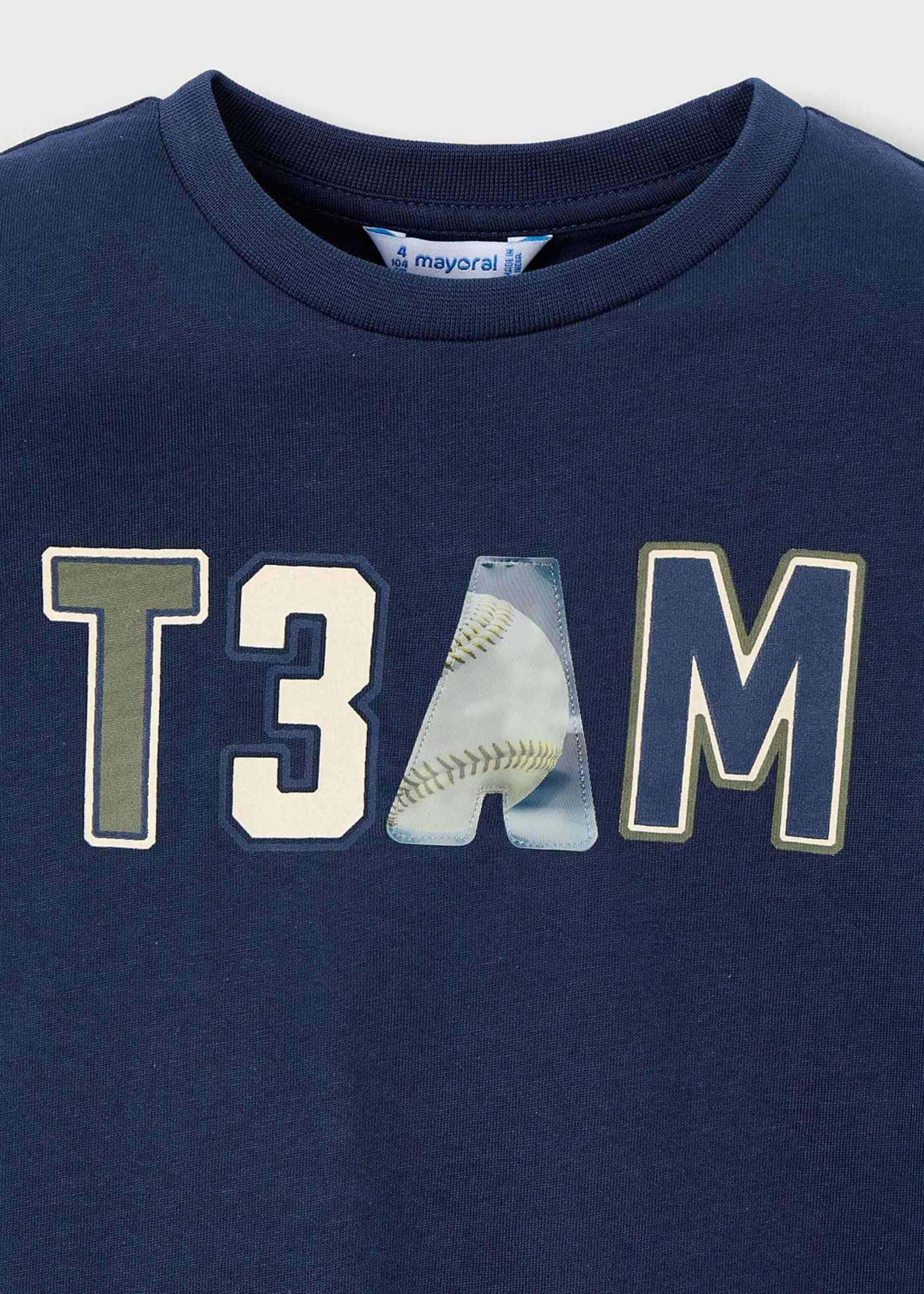 Camisola letras lenticular menino