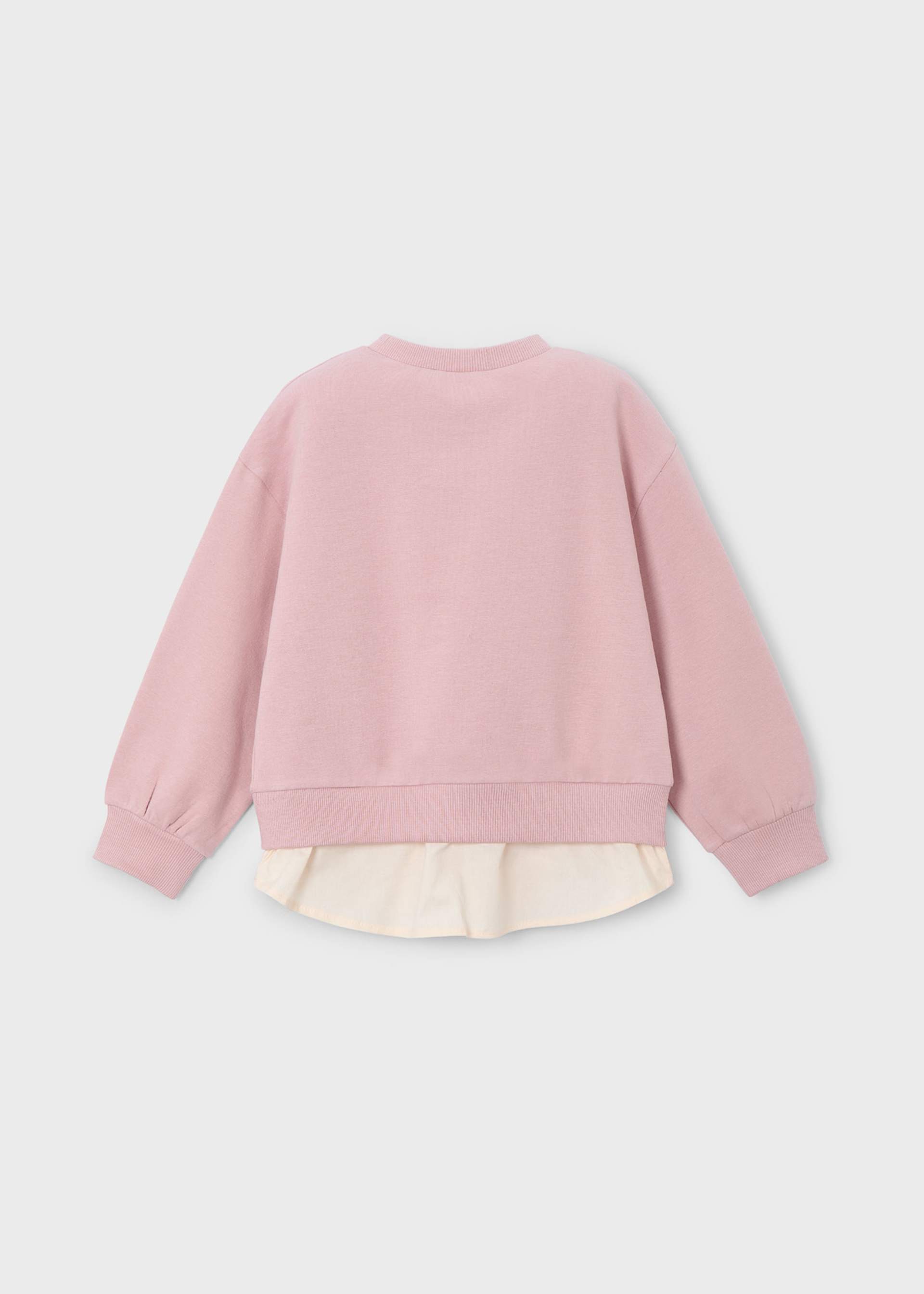 Sudadera combinada niña