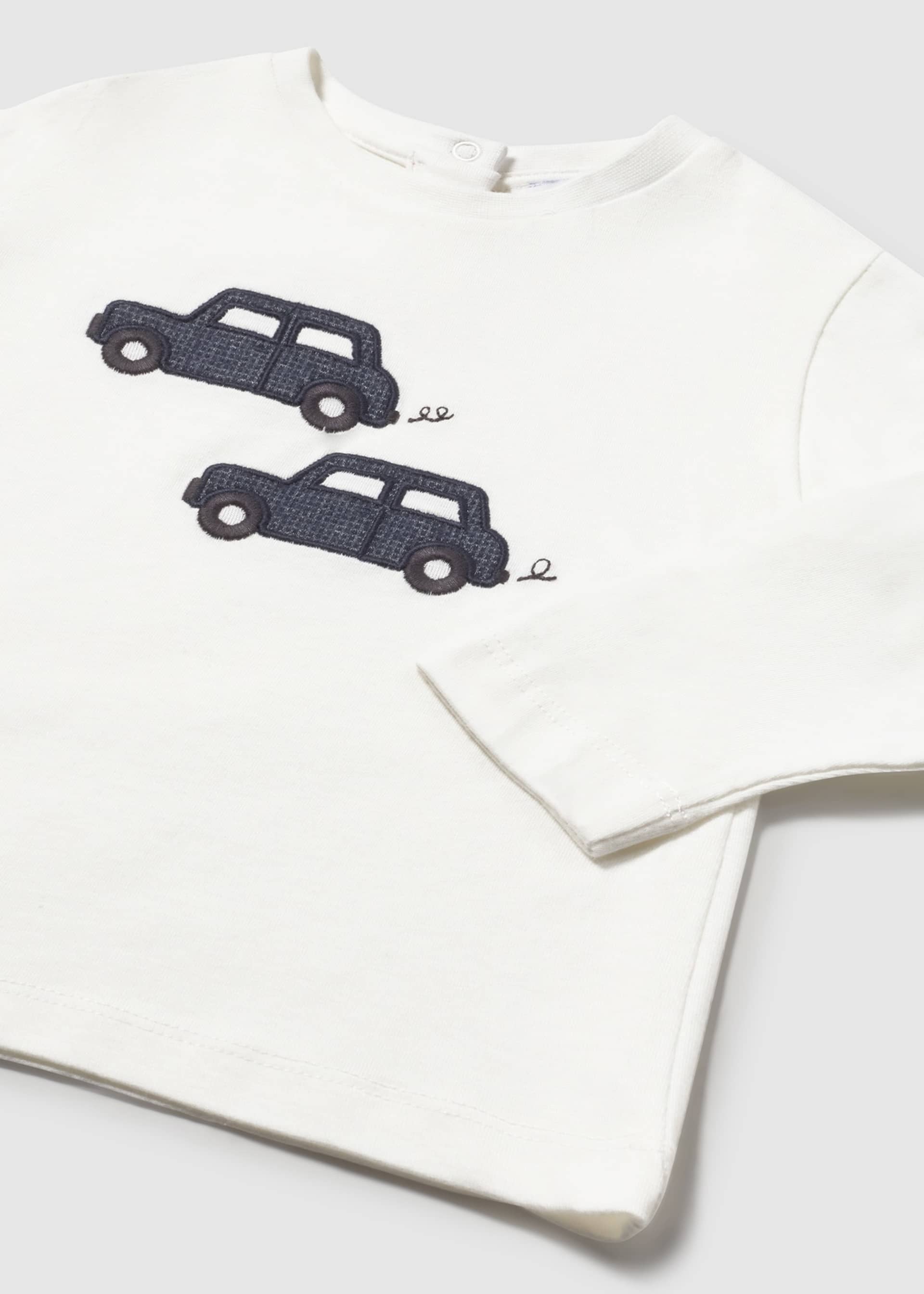 T-shirt voiture brodée bébé T-shirt voiture brodée bébé