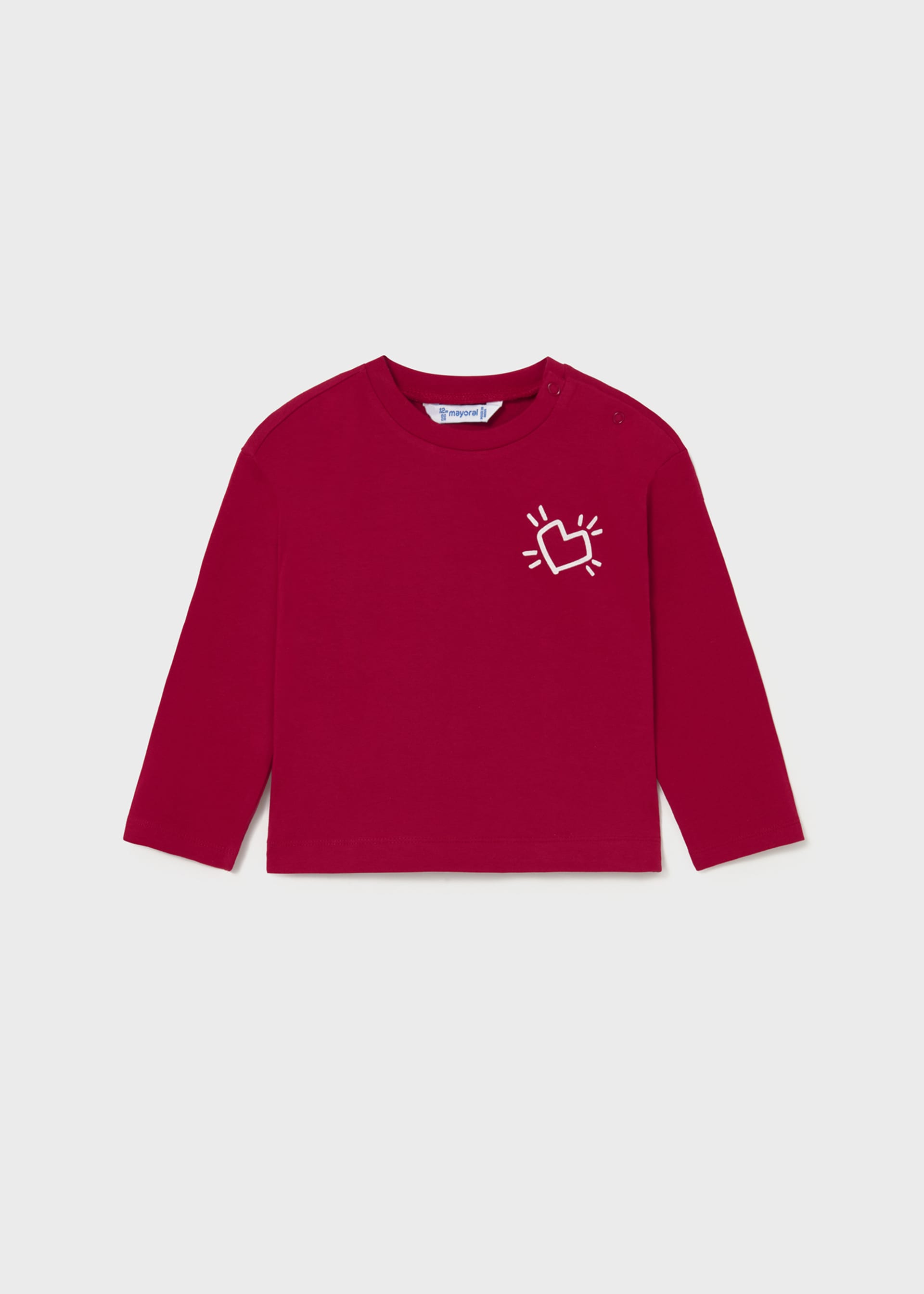 Babys shirt with motif on back Babys shirt with motif on back