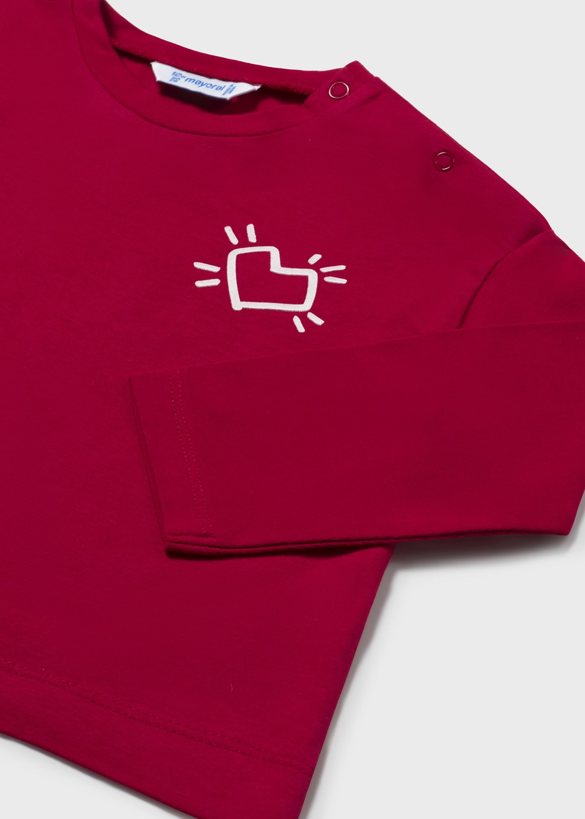 Babys shirt with motif on back Babys shirt with motif on back